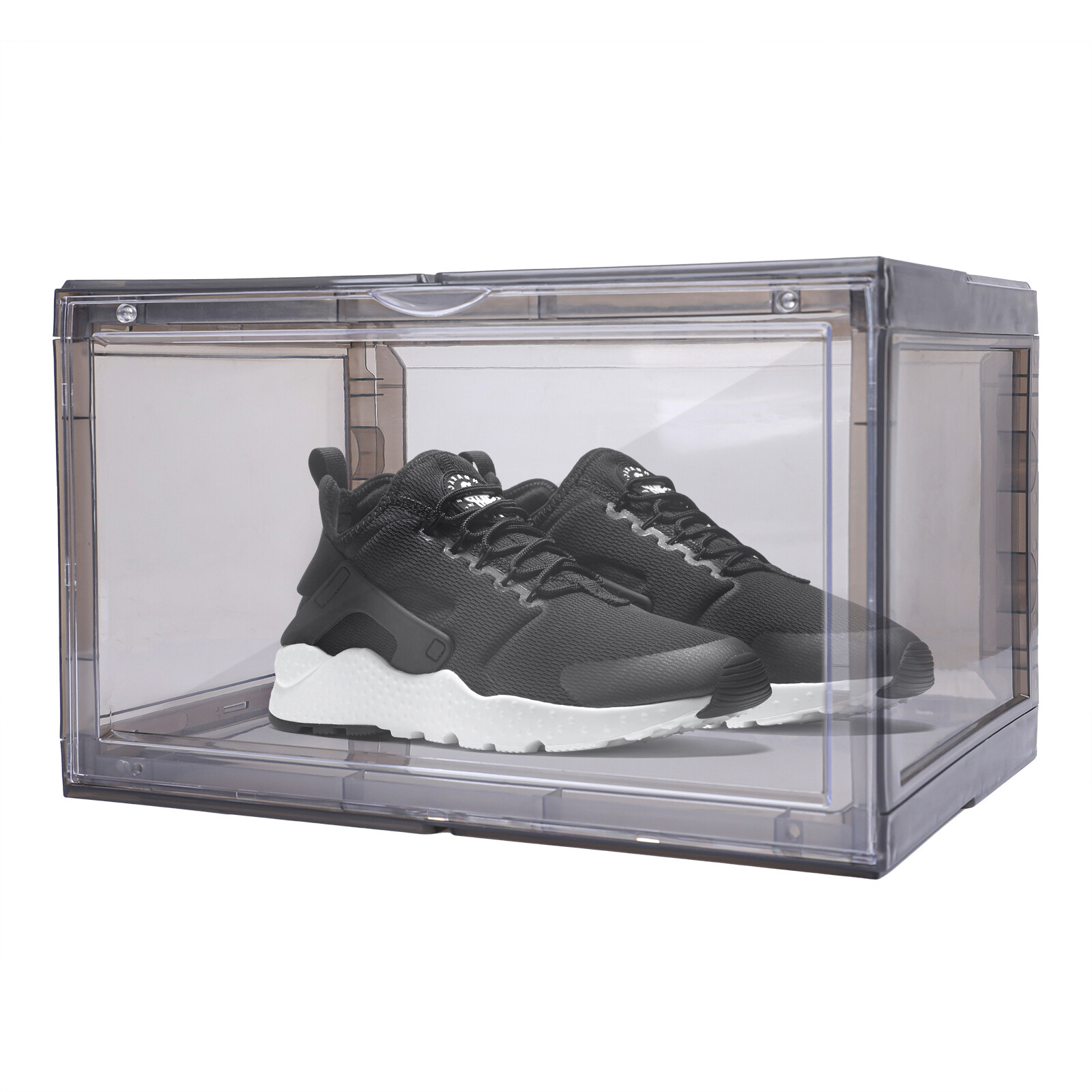 4X Magnetic Drop Side Shoe Box Stackable Shoes Sneaker Storage Container For AJ