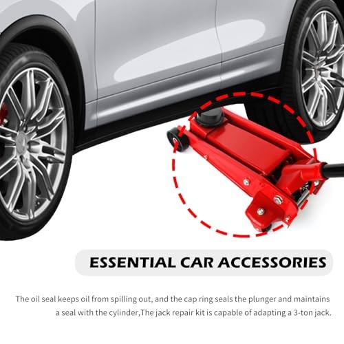 16PCS Floor Jack Repair Sealing Tool Kit,3 Ton Floor Jack O Ring Kit with Oil