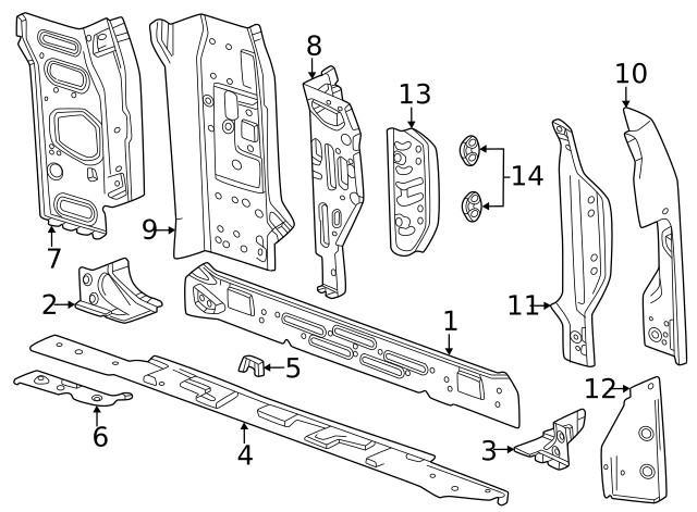 Genuine GM Rear Panel 85105715