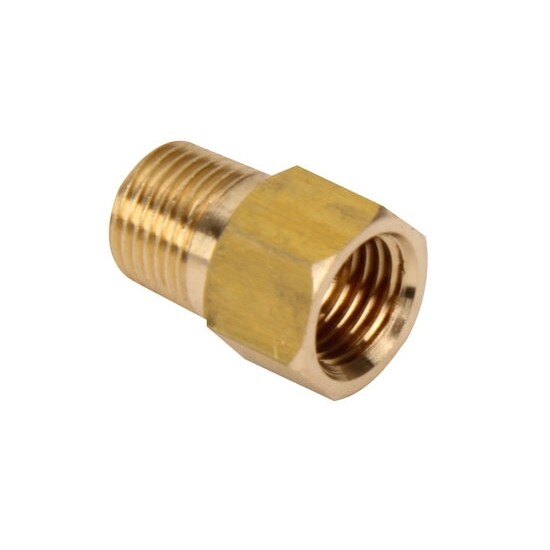 Straight 3/8 Inch-24 IFF to 1/8 Inch NPT Male Adapter