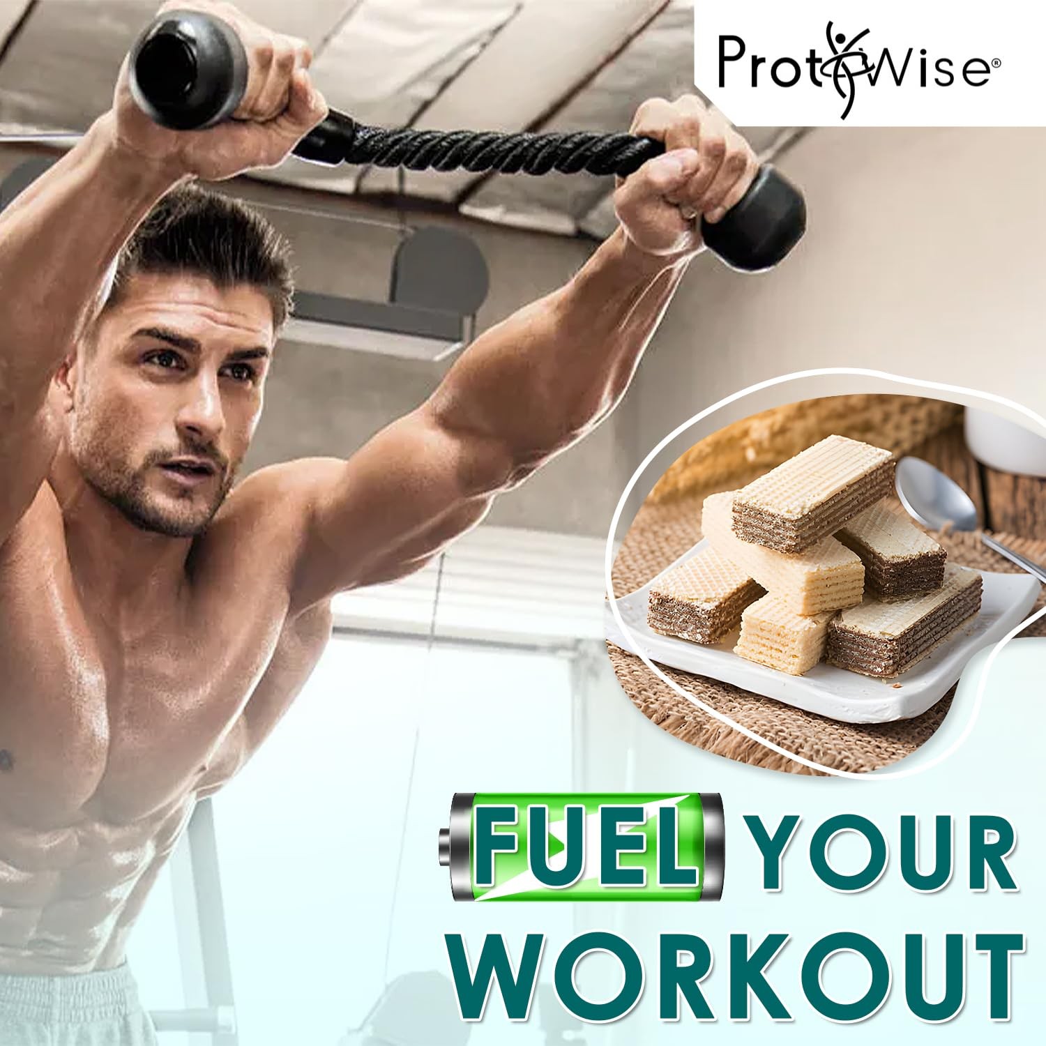 High Protein Wafers | Raspberry | 15g Protein Per Serving, Low Carb, Low Suga...