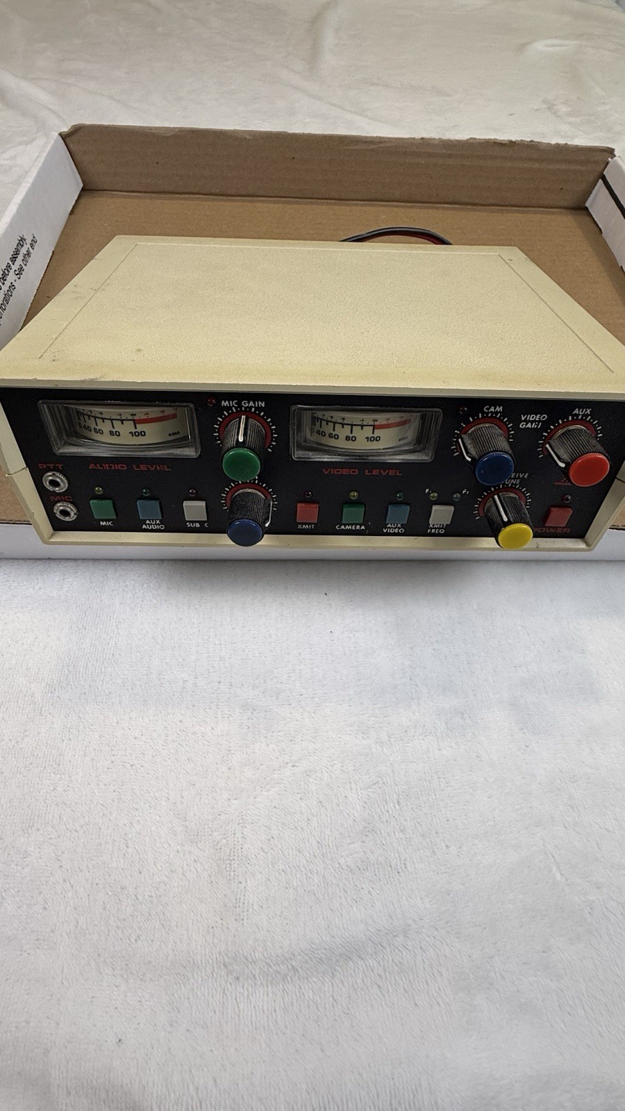Vintage TD Systems CU-125 ATV Control Unit Video Audio Broadcast Untested
