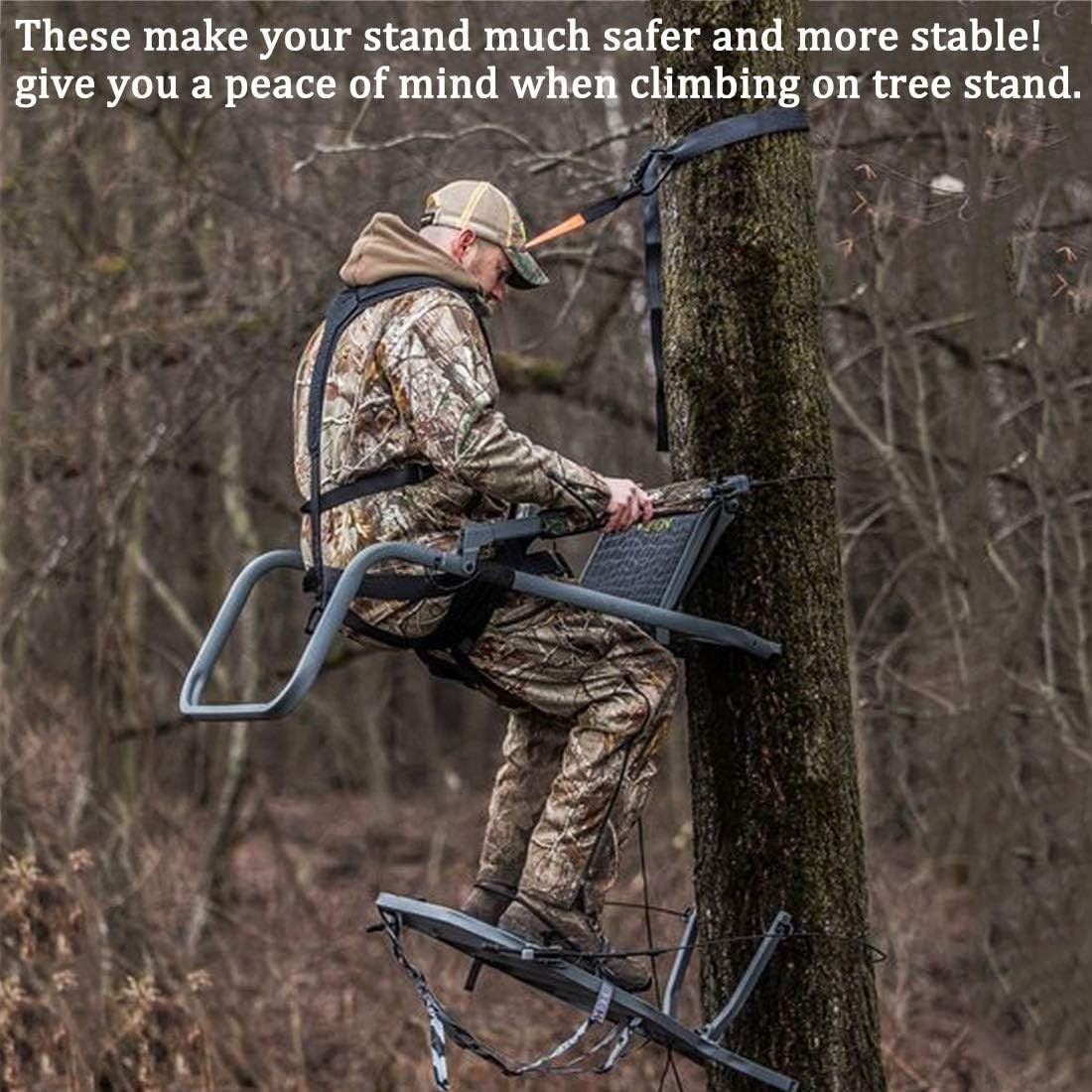 Tree Stand Stabilizer Straps - Durable Nylon for Secure Hunting Gear