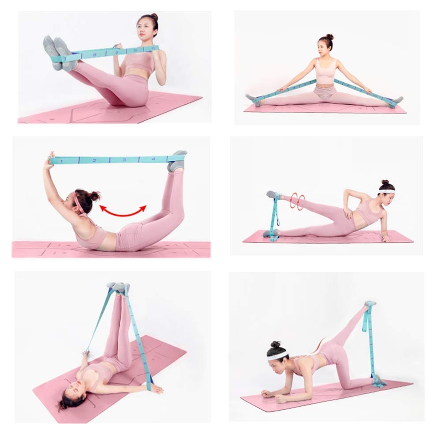 Nitpicker Stretching Straps Hamstring Stretcher Device Elastic Exercise Band ...