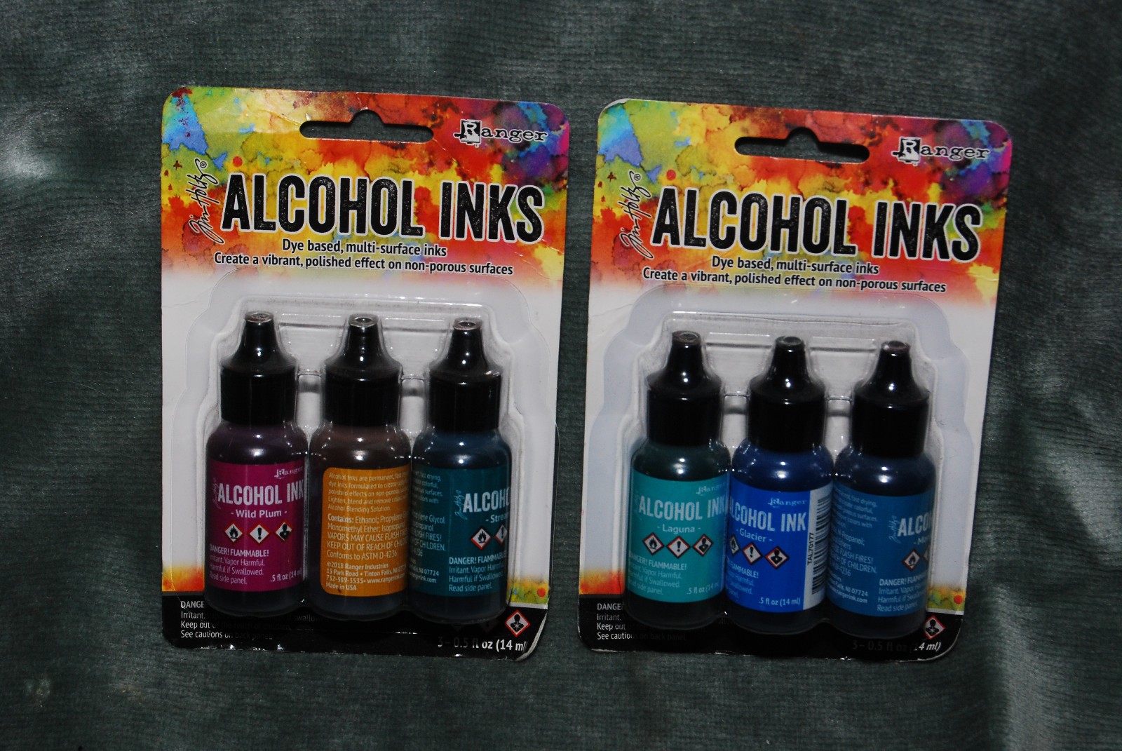 2 Tim Holtz Ranger Alcohol Ink 3 Packs TIM19787 & TAK69669 6-0.5 fl oz Bottles