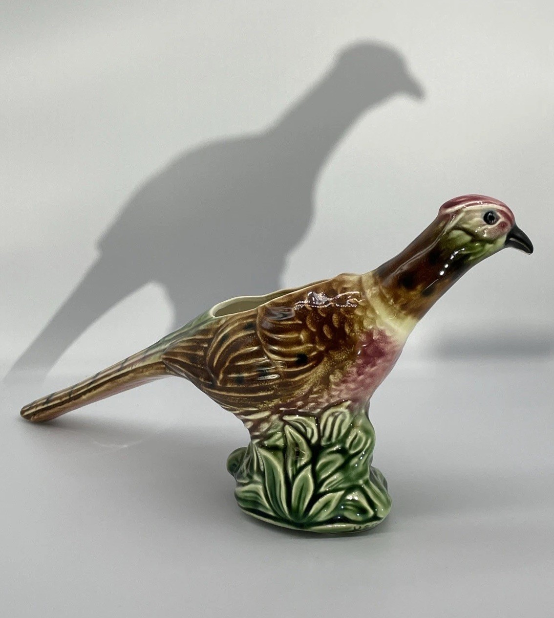 MCM Pheasant Planter Ceramic USA Pottery 274 Excellent Condition 18” Long