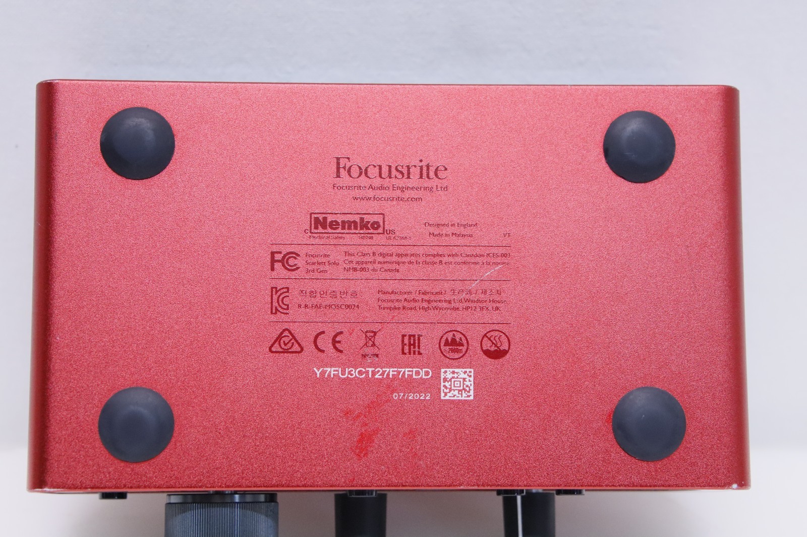 Focusrite Scarlett 2i2 3rd Gen. 2-Channel USB Audio Interface With One XLR Cable