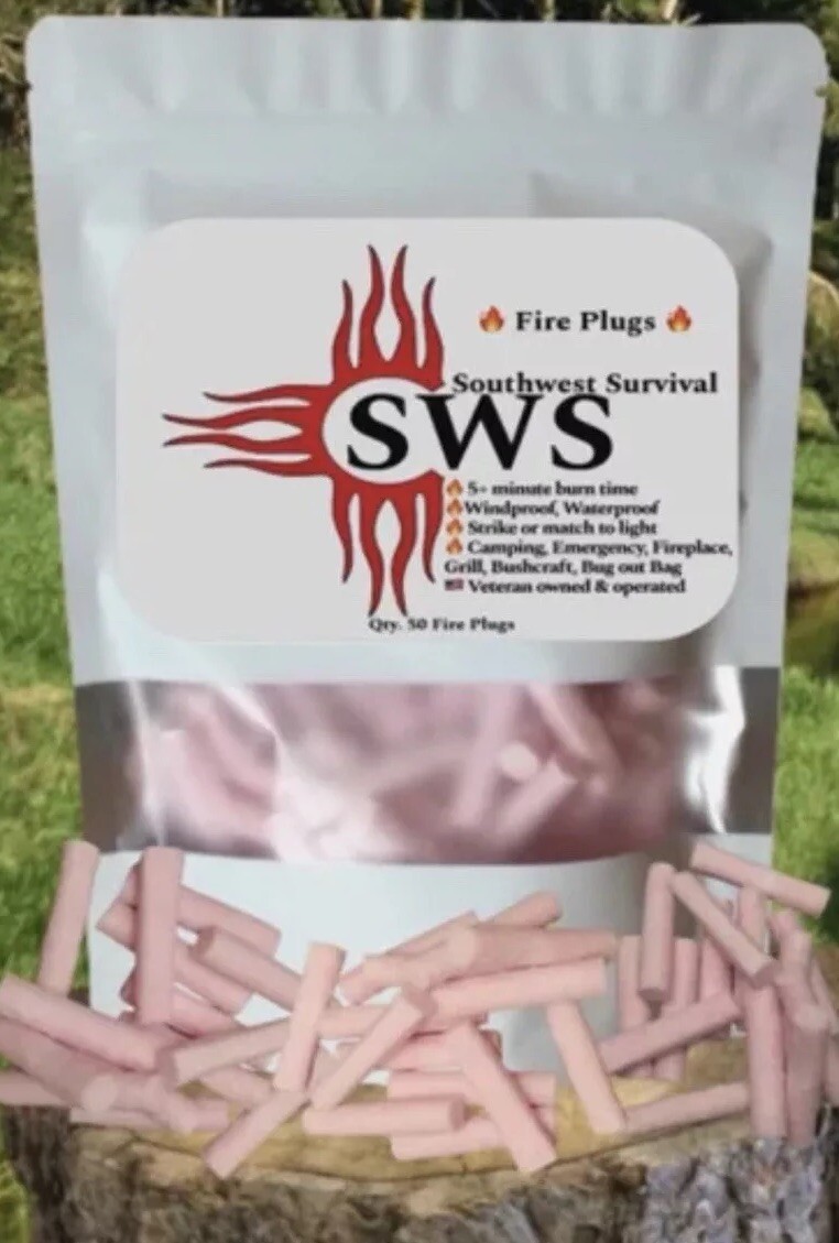 Fire Starters 50 Pack￼, Wind/Waterproof, Fire Starting Tinder, Veteran Owned,USA