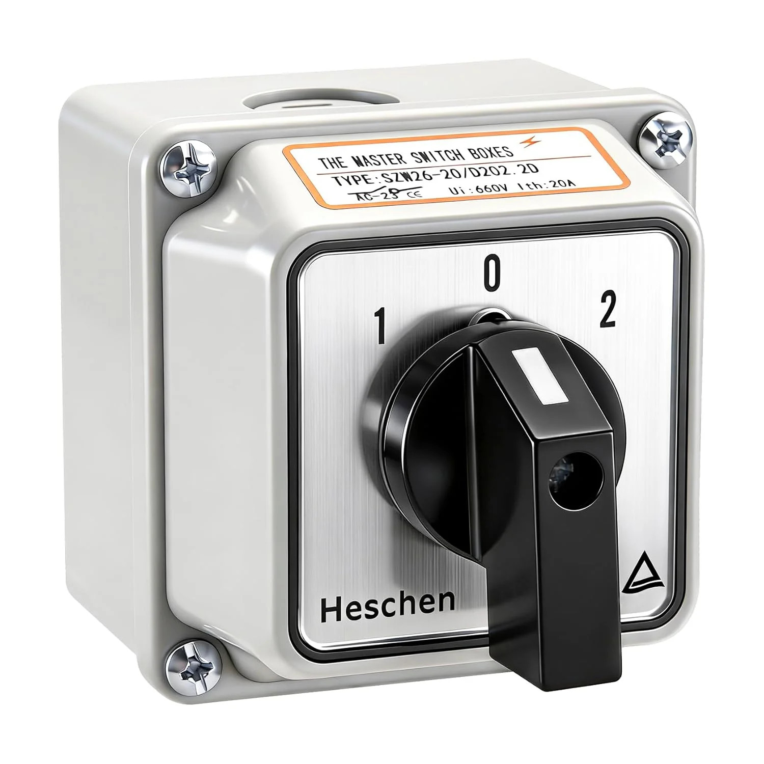 Universal Rotary Cam Selector Changeover Switch, SZW26-20/D202.2D, 660V