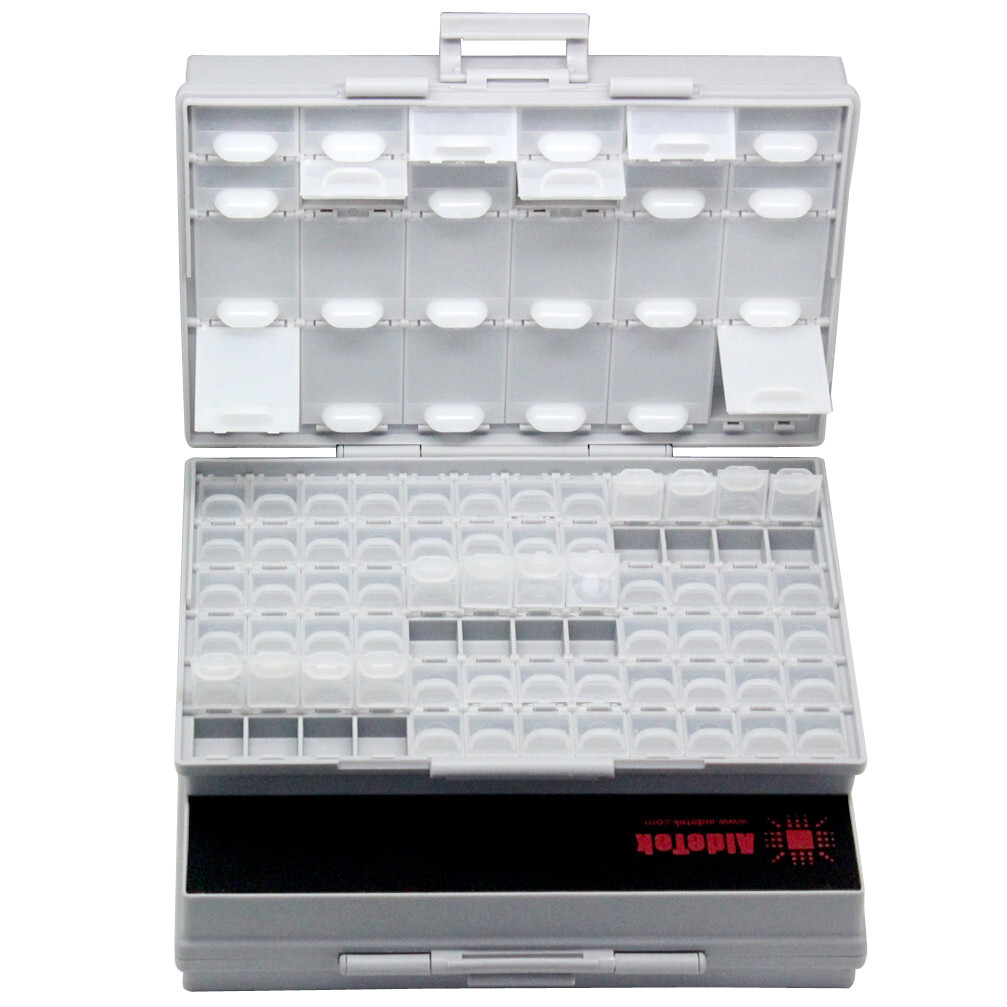 2pc Aidetek BOXALL-96 Compartment enclosure SMD SMT part Organizer Surface Mount