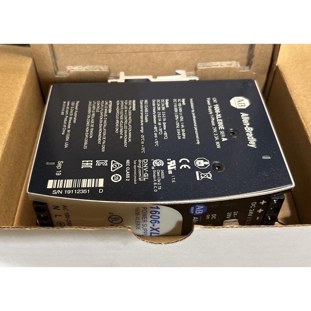 New Allen-Bradley 1606-XLE80E Power Supply AB 1606 XLE80E