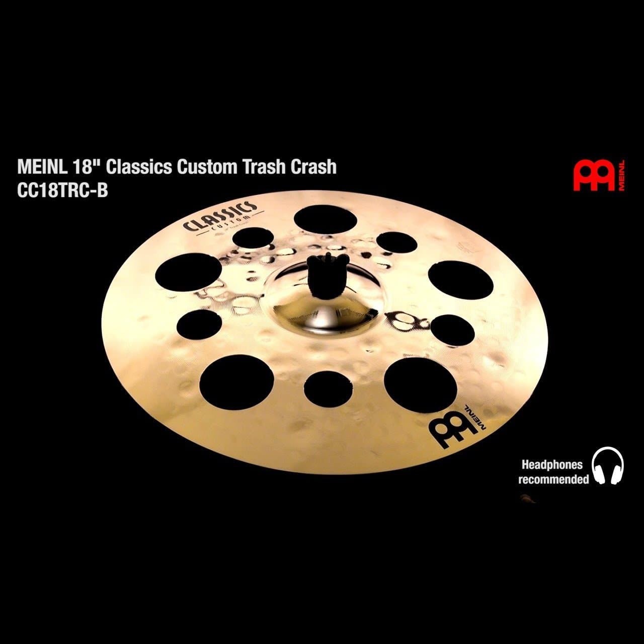 Meinl Classics Custom Trash Crash Cymbal 18"