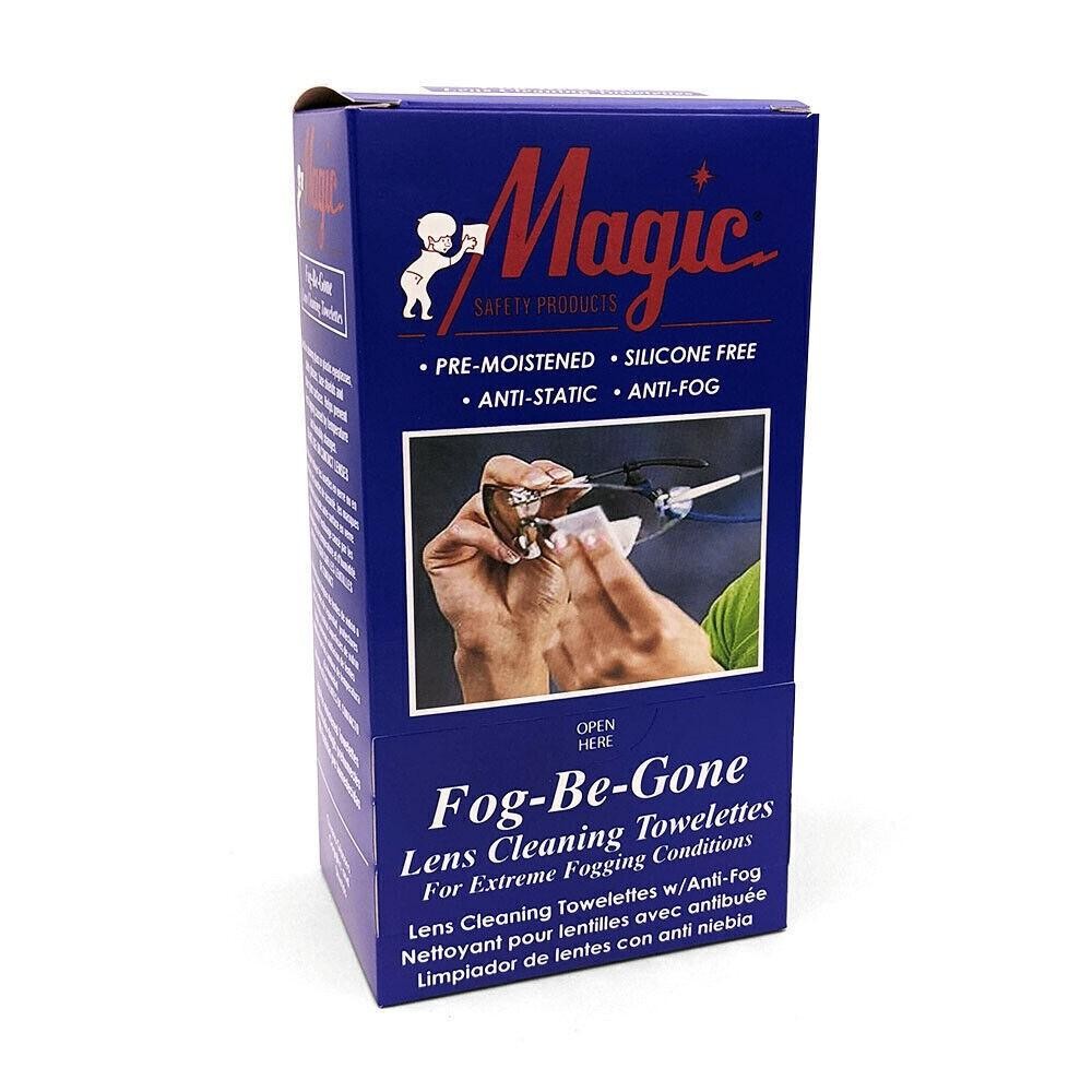 Magic Safety Fog-Be-Gone Lense Cleaning Towelettes Box of 100 (2 Boxes) MS93160