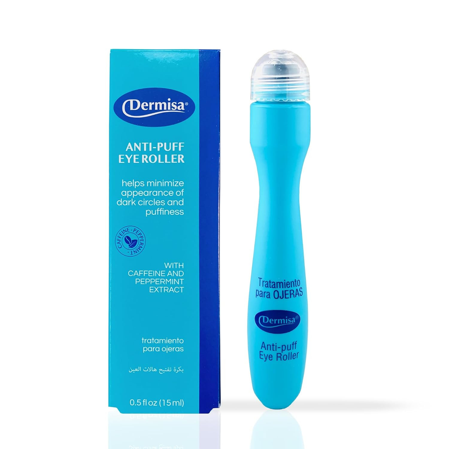 Dermisa Eye Roller for Puffy Eyes - Anti-Puff Dark Circle under Eye Treatment Se