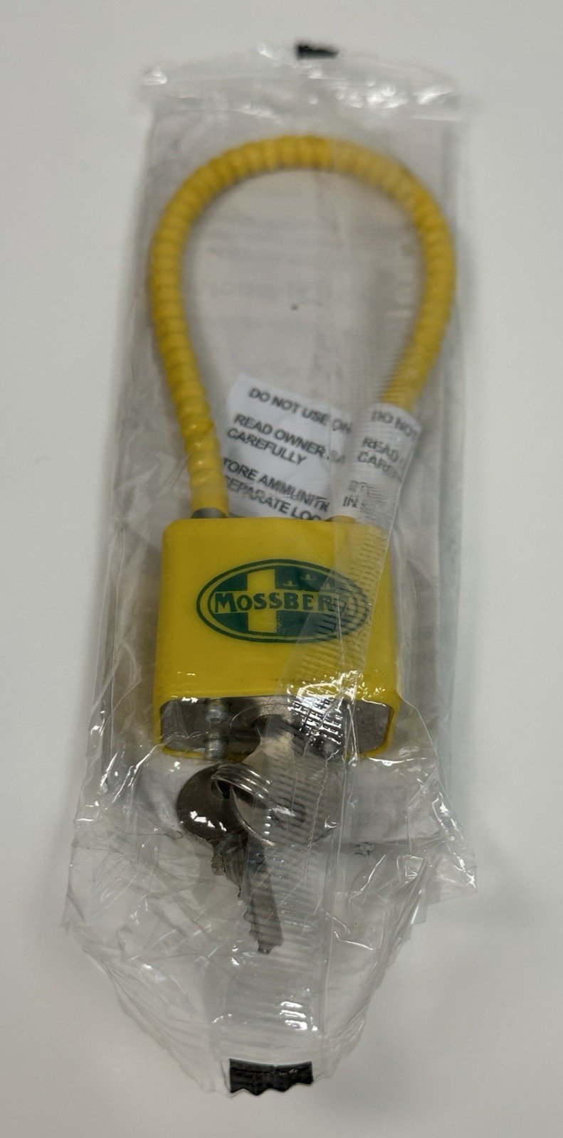 Mossberg Original Factory Cable Safety Lock for Shotgun Rifle 2 Keys Brand New