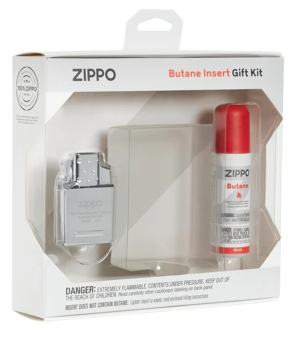 Zippo 52RBDI,  Gift Set, Butane and Double Torch Flame  Insert