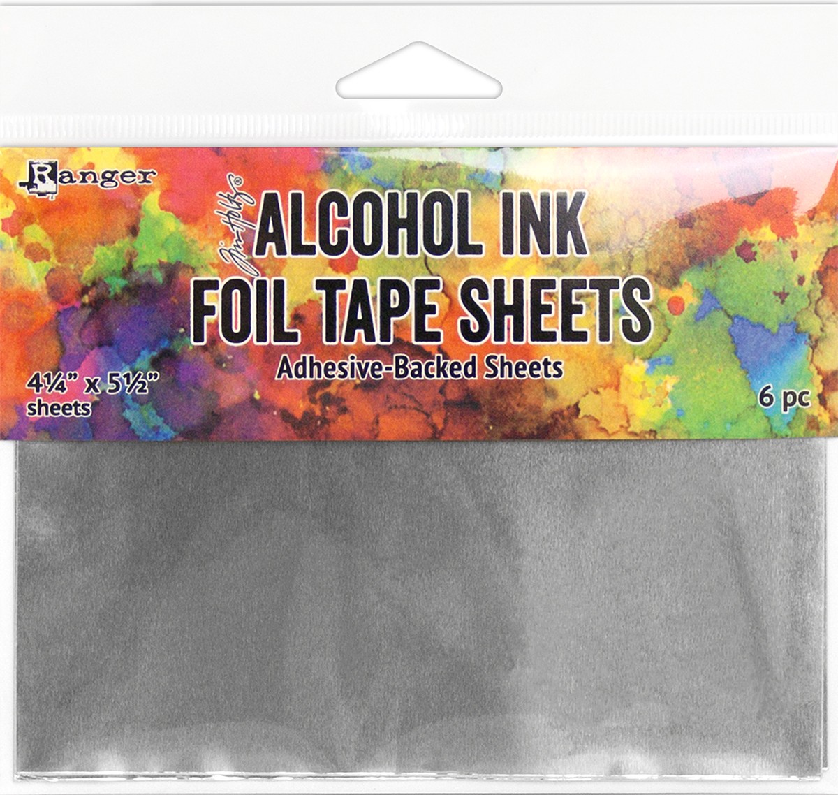 Tim Holtz Alcohol Ink Foil Tape Sheets-4.25"X5.5" - 3 Pack