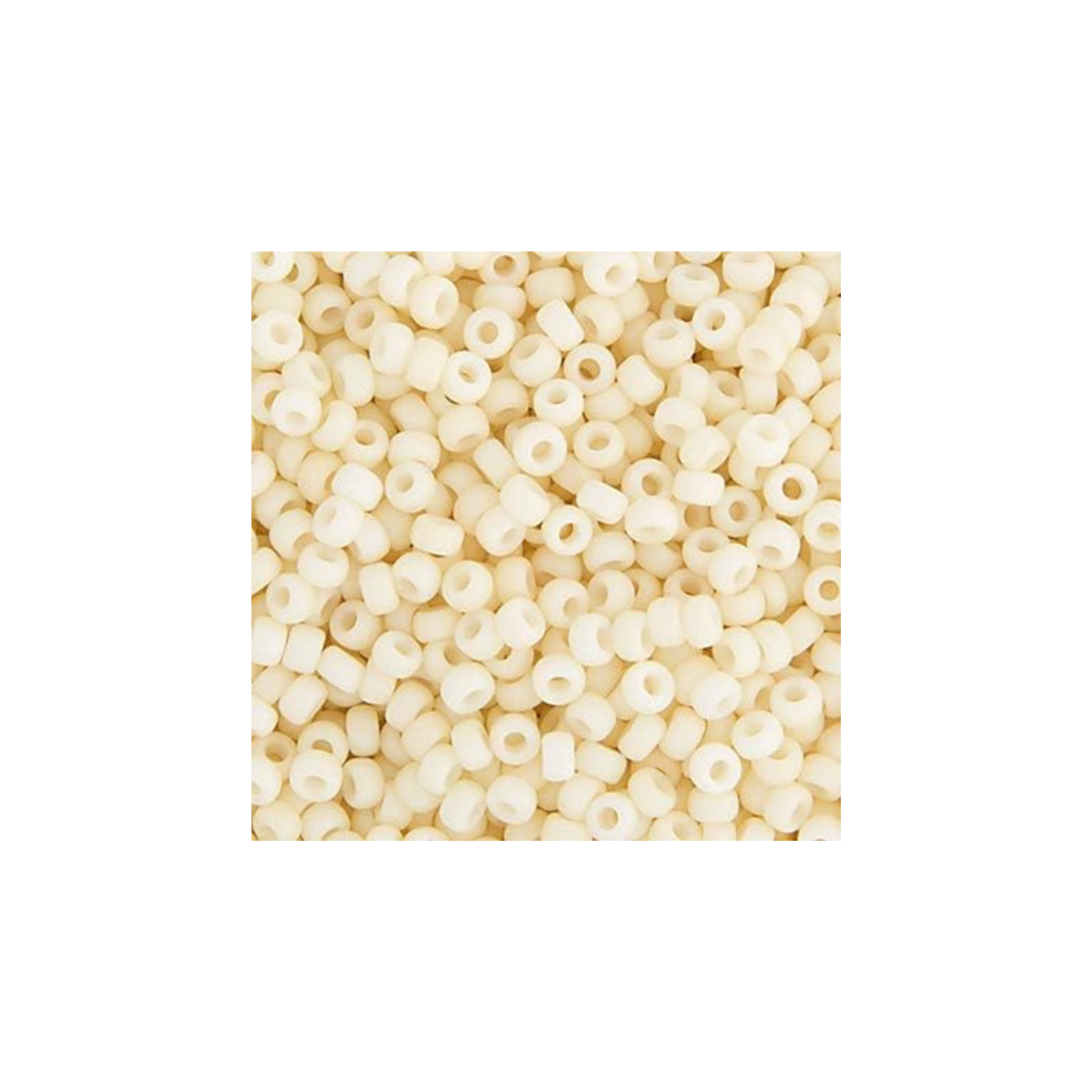 Miyuki Seed Bead 8/0 APX.22g - Cream Opaque Matte Japanese Glass Seed Beads