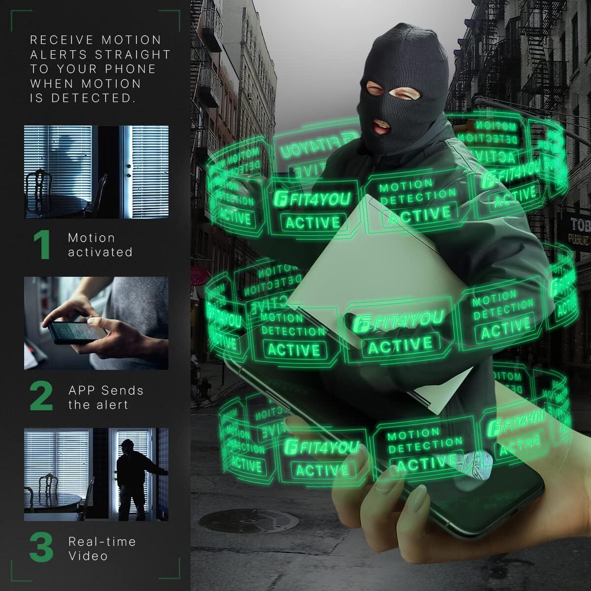 Mini App WiFi Hidden Camera 4K Motion Detection Night Vision Home Security Cam