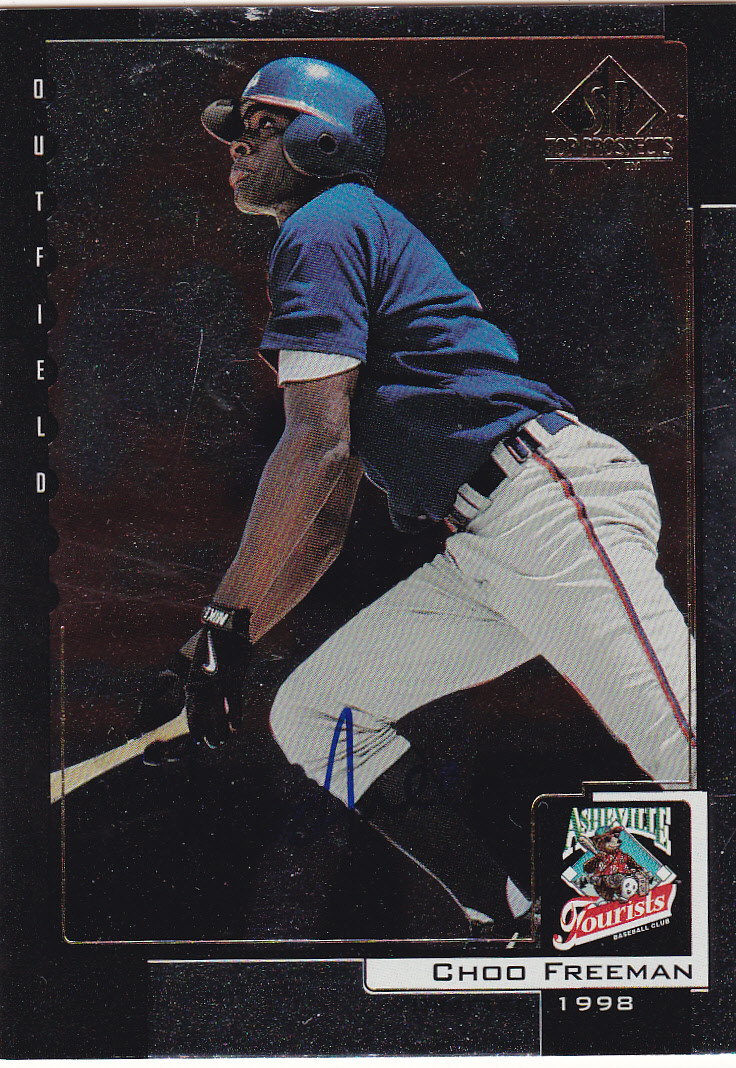 CHOO FREEMAN ASHEVILLE TOURISTS SIGNED UD PROSPCT BASEBALL CARD COLORADO ROCKIES