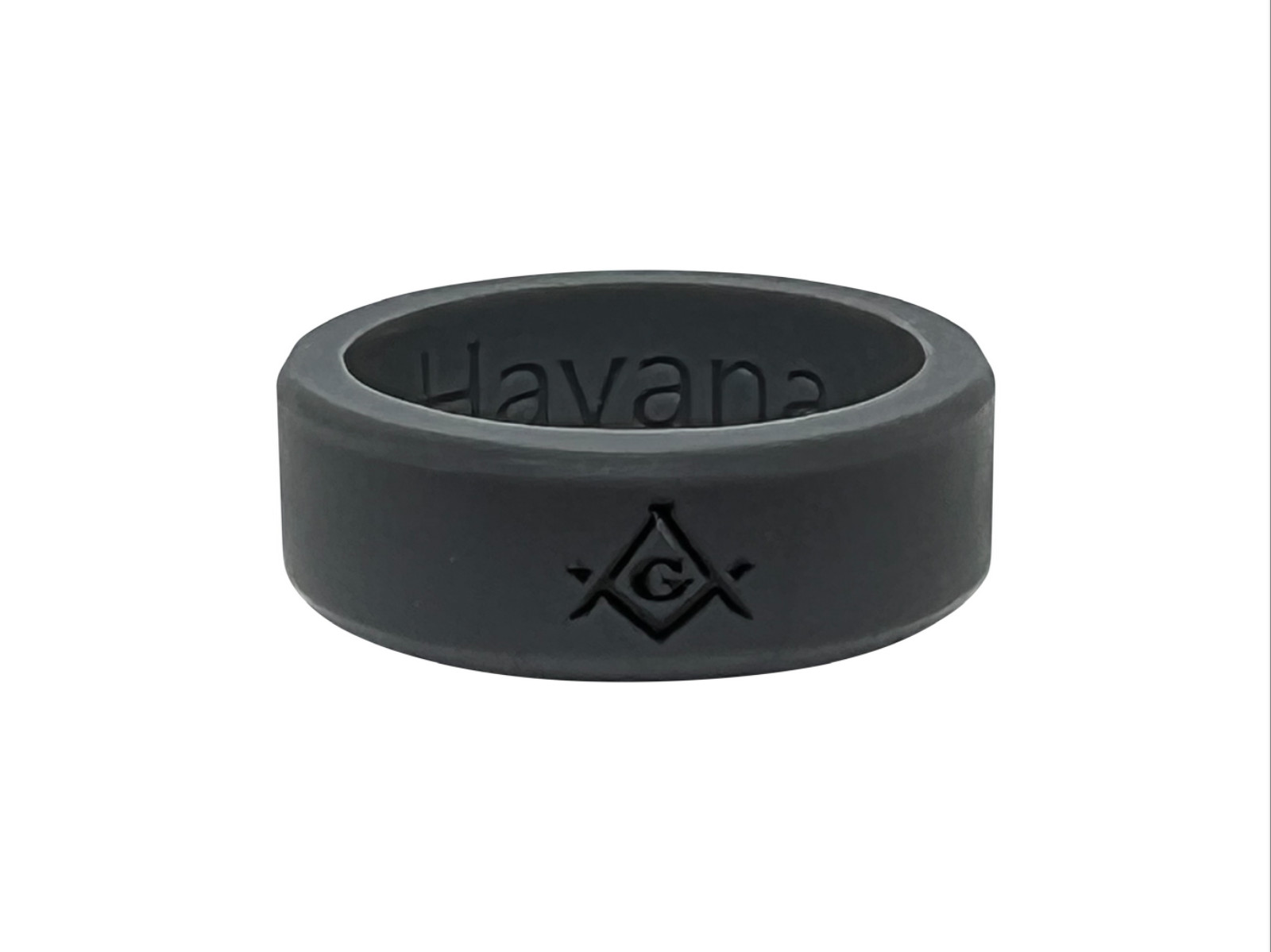 Masonic Ring Silicone Service Pack ( 4 pack backfilled in subdued black/gray)