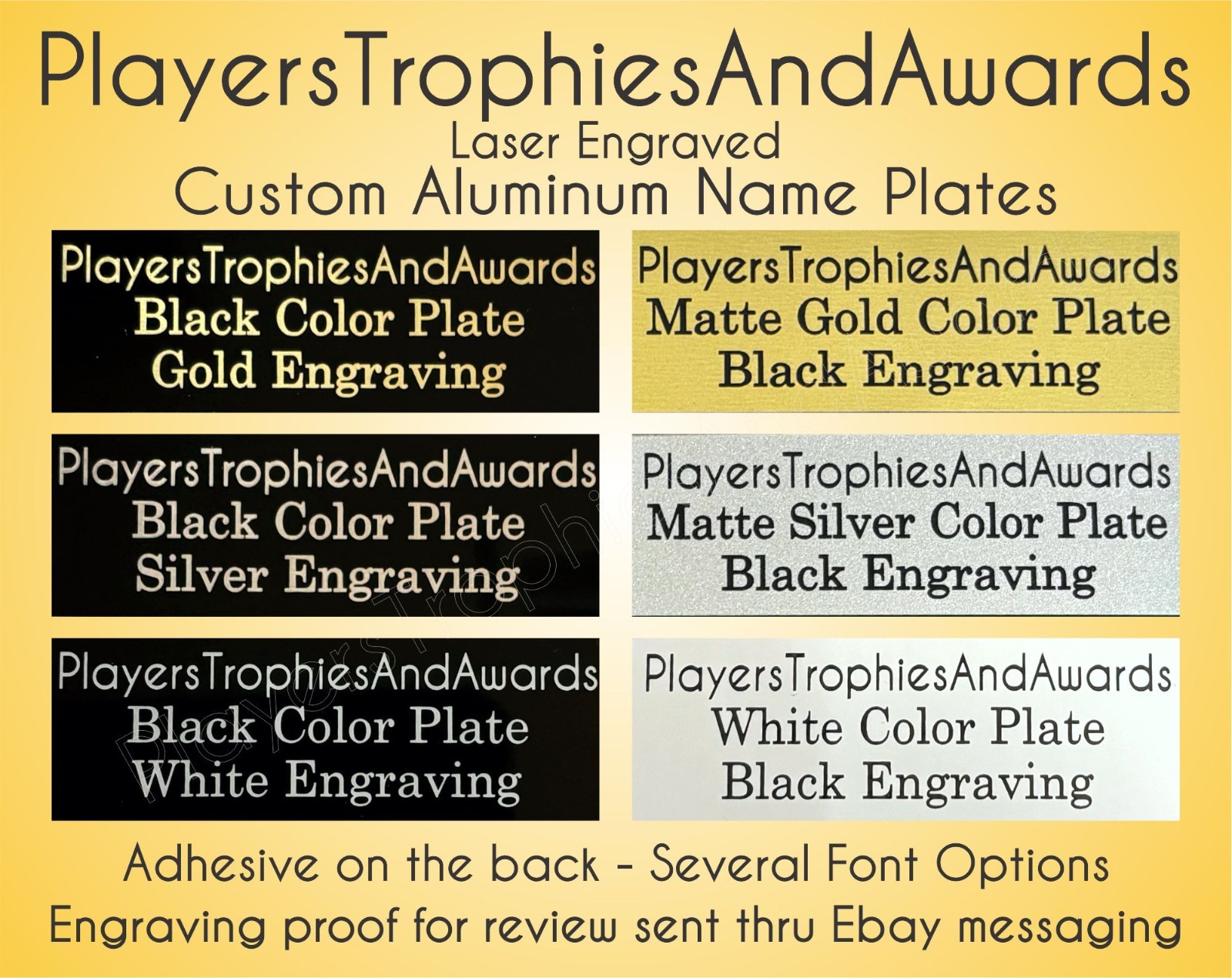 1 x .50 Engraved metal NAME PLATE custom LASER ENGRAVING Aluminum - proof  PTA