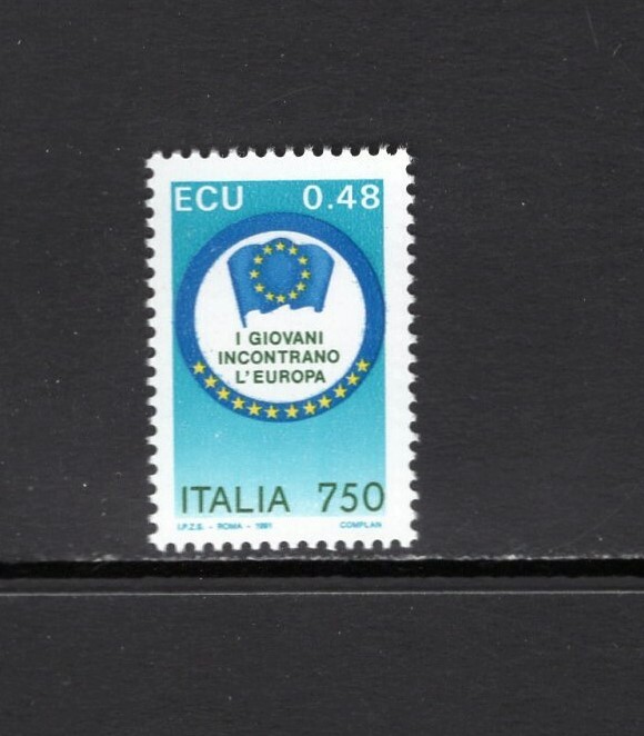 Italy 1991 UNITED EUROPE SC 1834 MNH