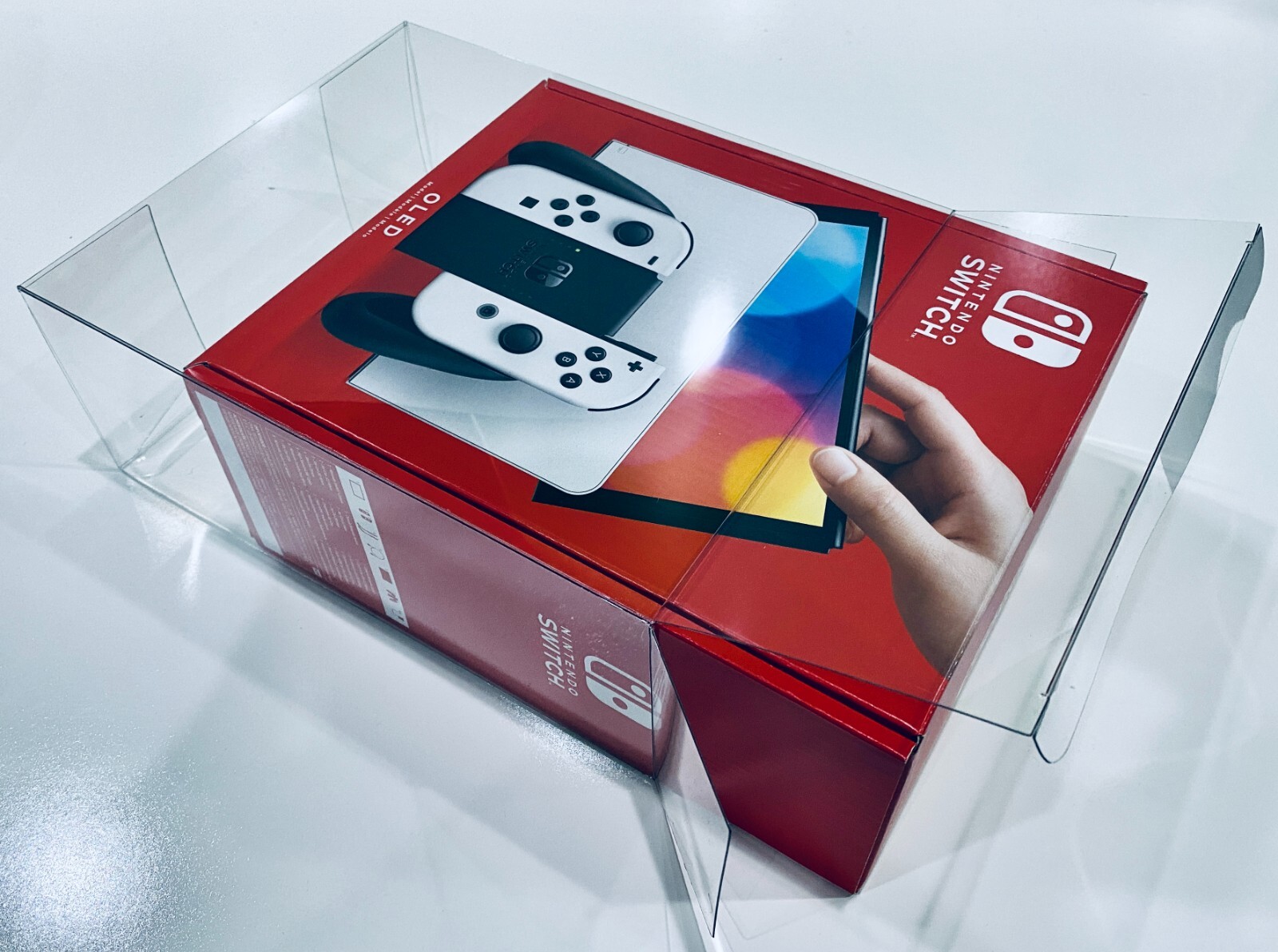 One Console Box Protector Fits For Only OLED Nintendo SWITCH Console boxes READ