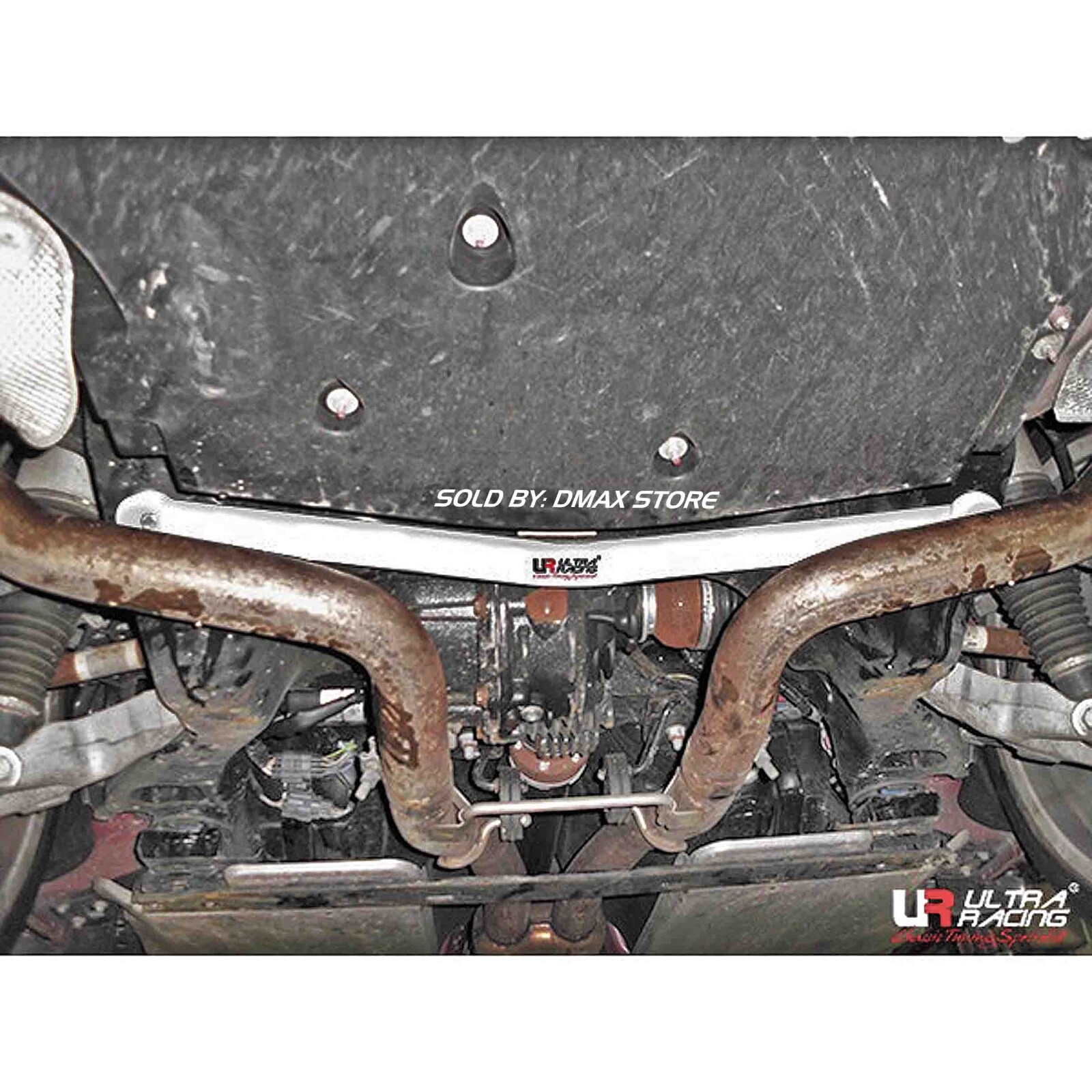 JAGUAR XJ-L X-351 SUPERCHARGE 2012 ULTRA RACING 2 POINTS REAR LOWER SUBFRAME BAR