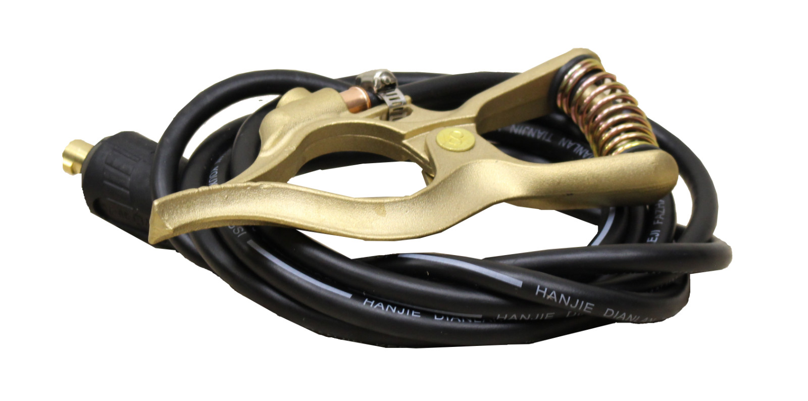 Bronze Have Duty Ground Clamp w/Lead, 10 ft. (3 m.), 35 / 50mm Dinse 350A