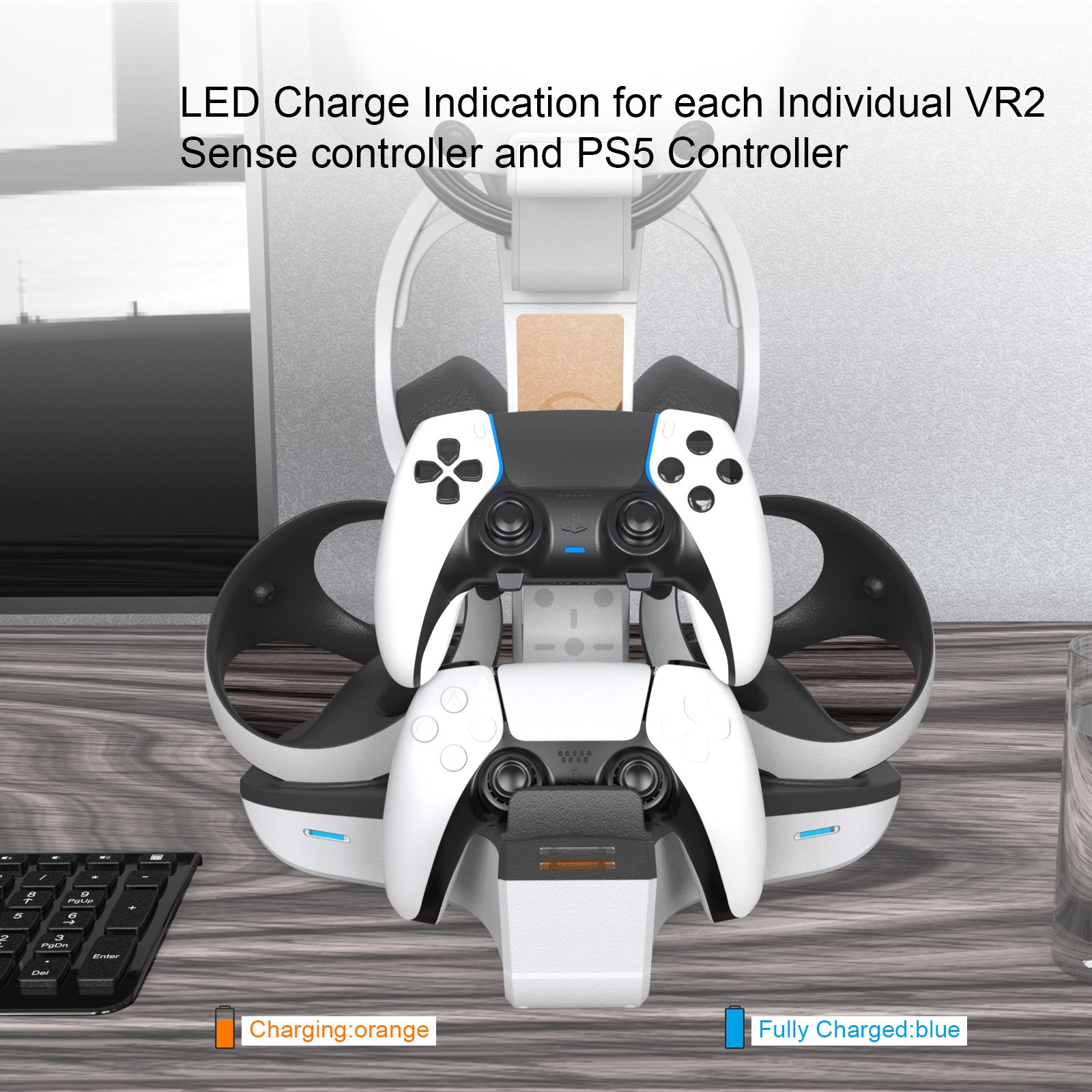 For Playstation 5 PS VR2 PS5 VR Stand Controller Charging Station Console Holder