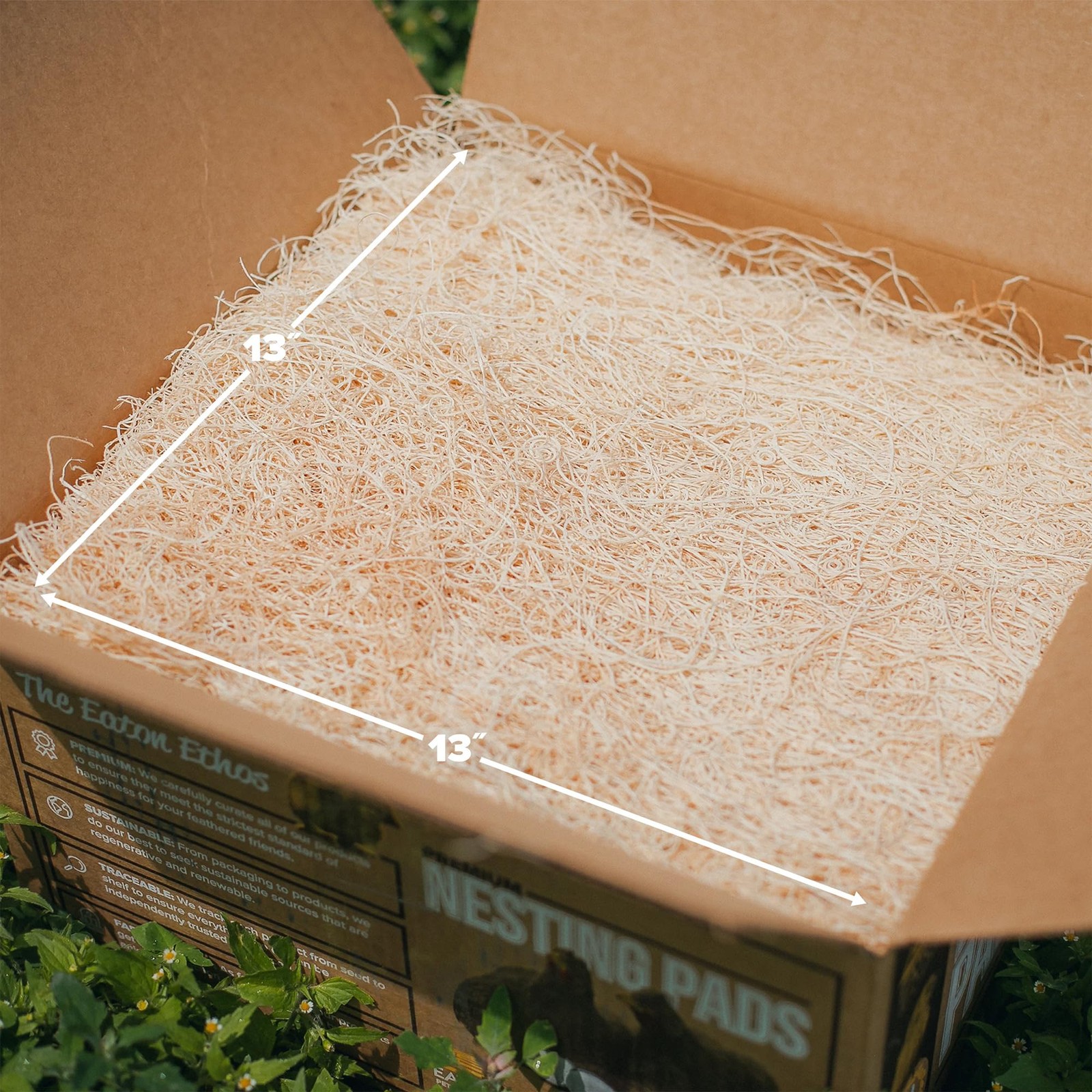 Nesting Pads for Laying Hens, 13" x 13", 10 Pack