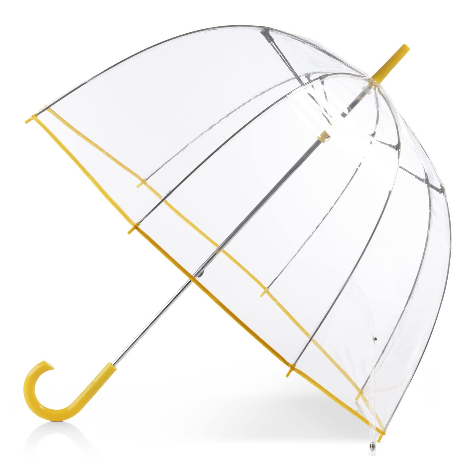 Adult Windproof Bubble Umbrella with J Hook Handle and Enhanced Visibility