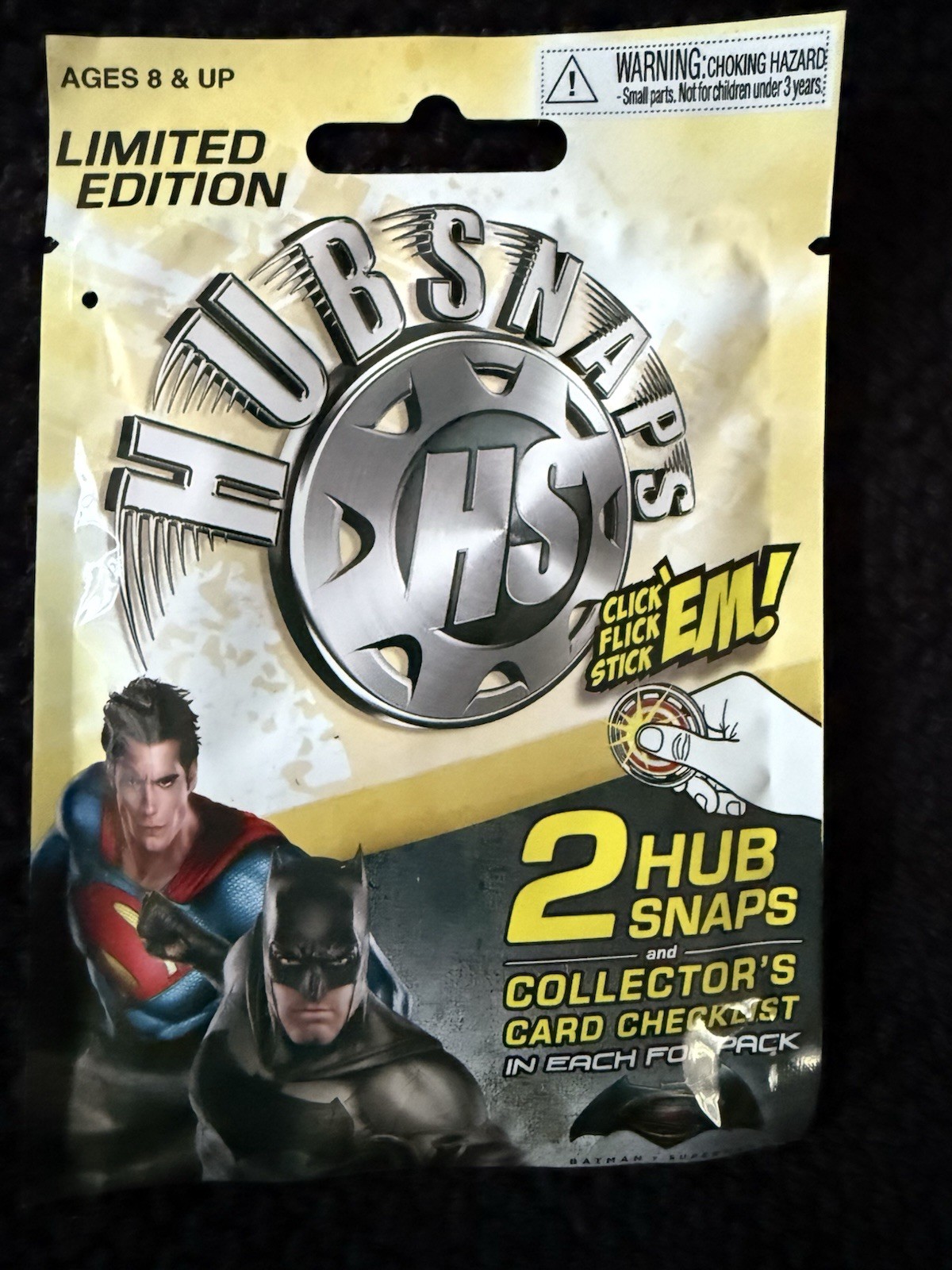 Hubsnaps DC Comics Limited Edition Superman vs Batman Mystery Foil Packs NEW!