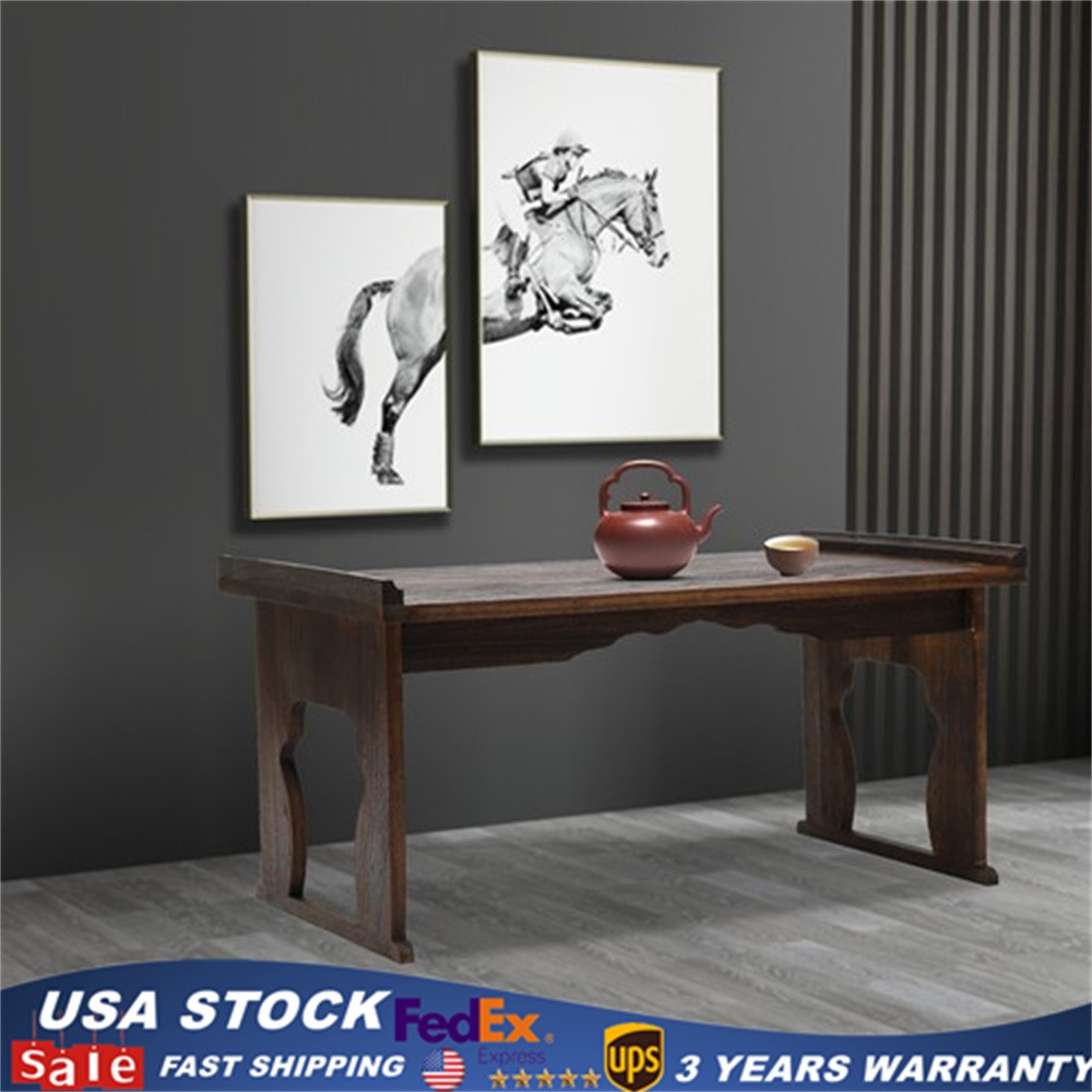 Japanese Style Bedside Laptop Desk Foldable Coffee Tea Table Sofa Side End Table