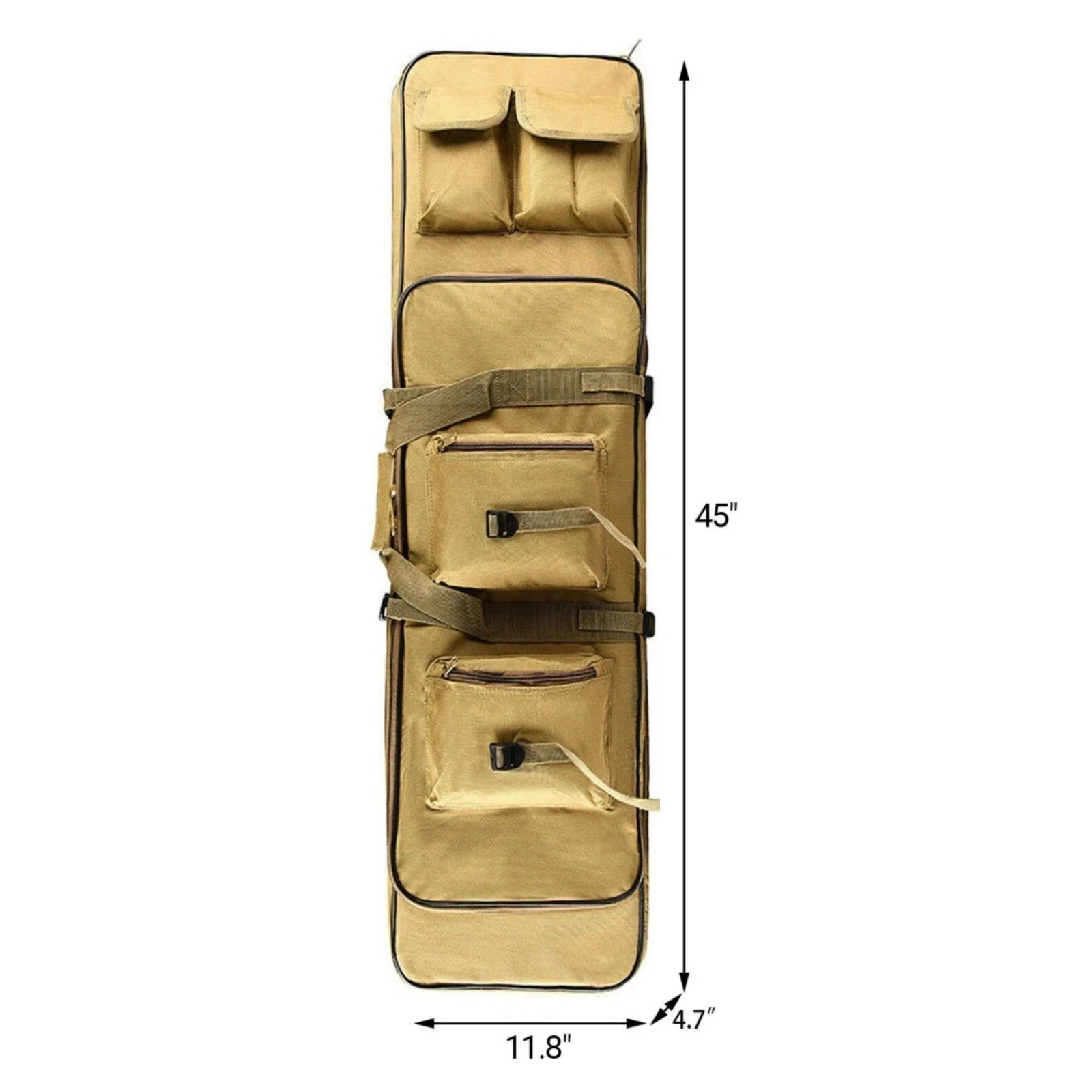 45" Tactical Rifle Bag Carbine Range Gun Padded Soft Carry Case Backpack
