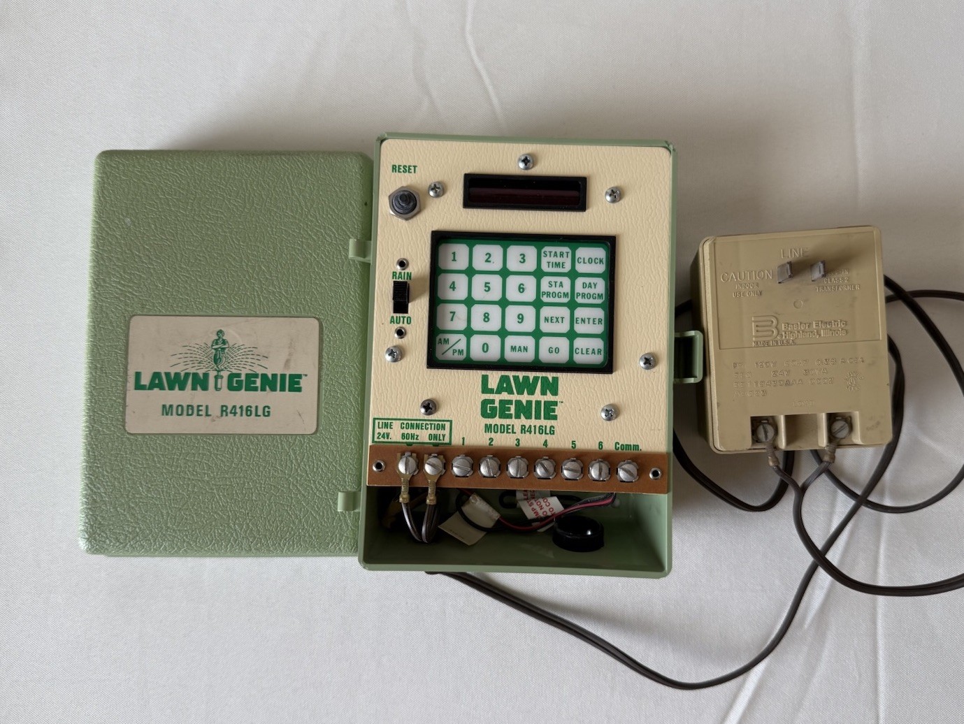 VTG LAWN GENIE Model R416LG Electronic Sprinkler Timer- 6 Zone Control - TESTED