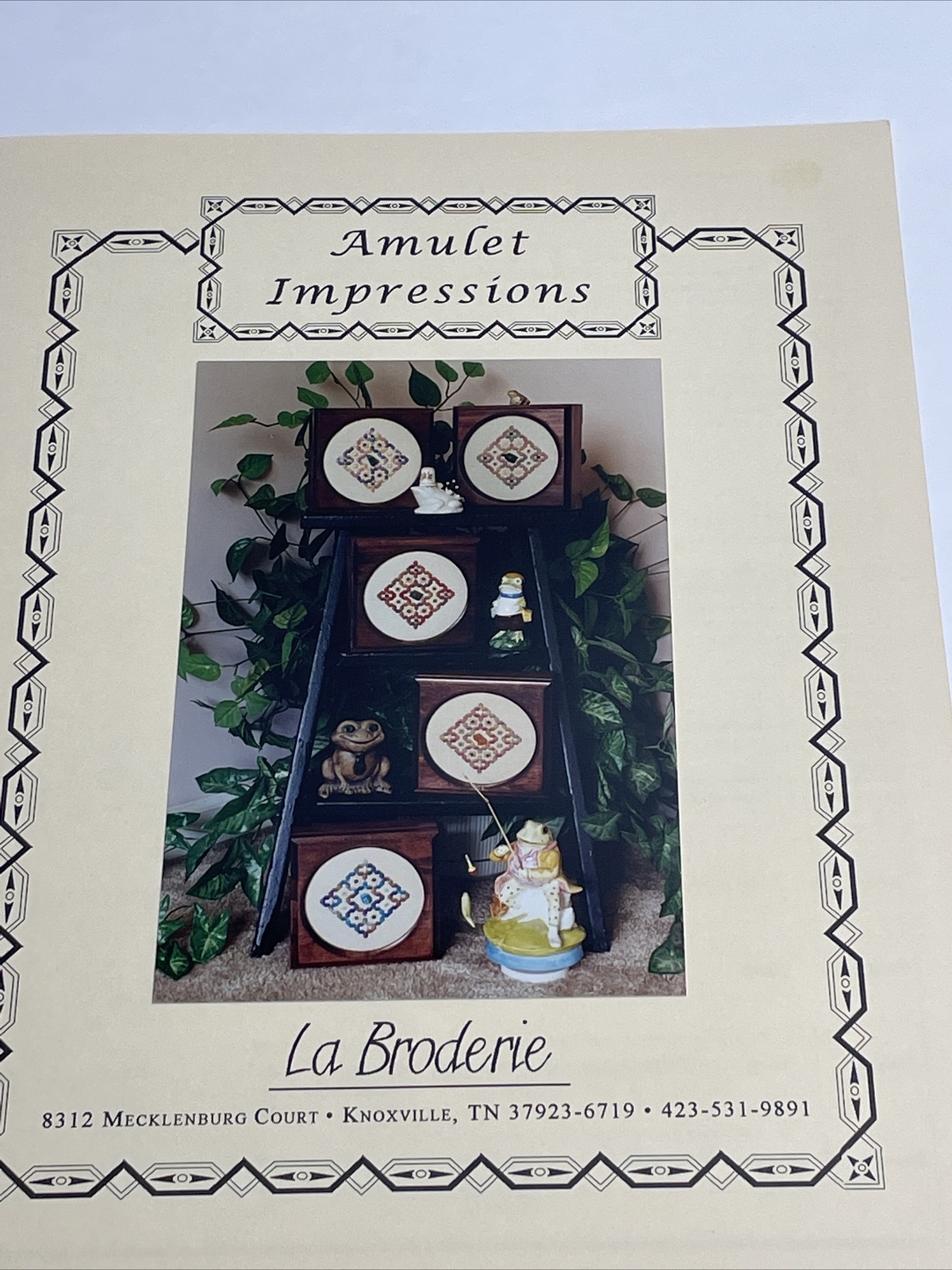 Amulet Impressions by La Broderie Cross Stitch Pattern