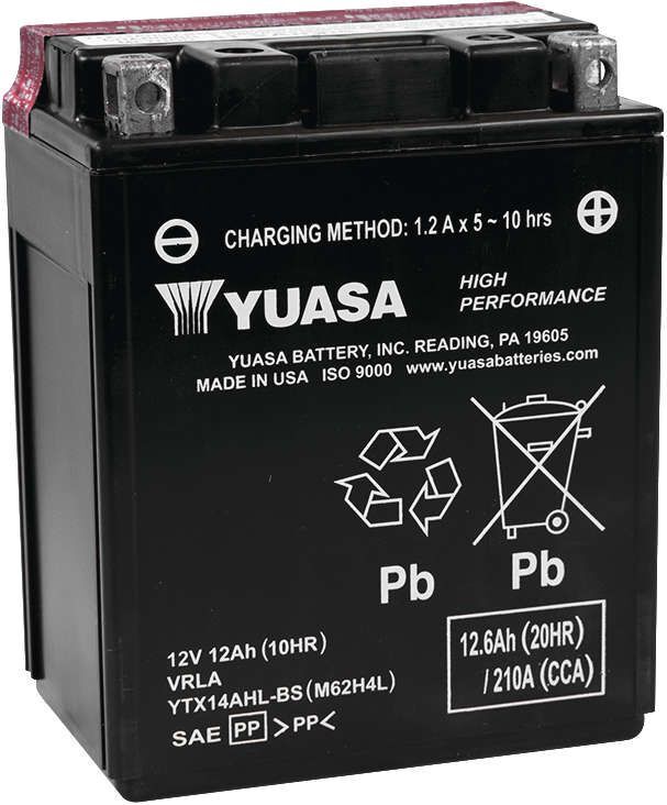 Yuasa AGM Maintenance Free Battery For Arctic Cat Bearcat 570 XT 156" 2010