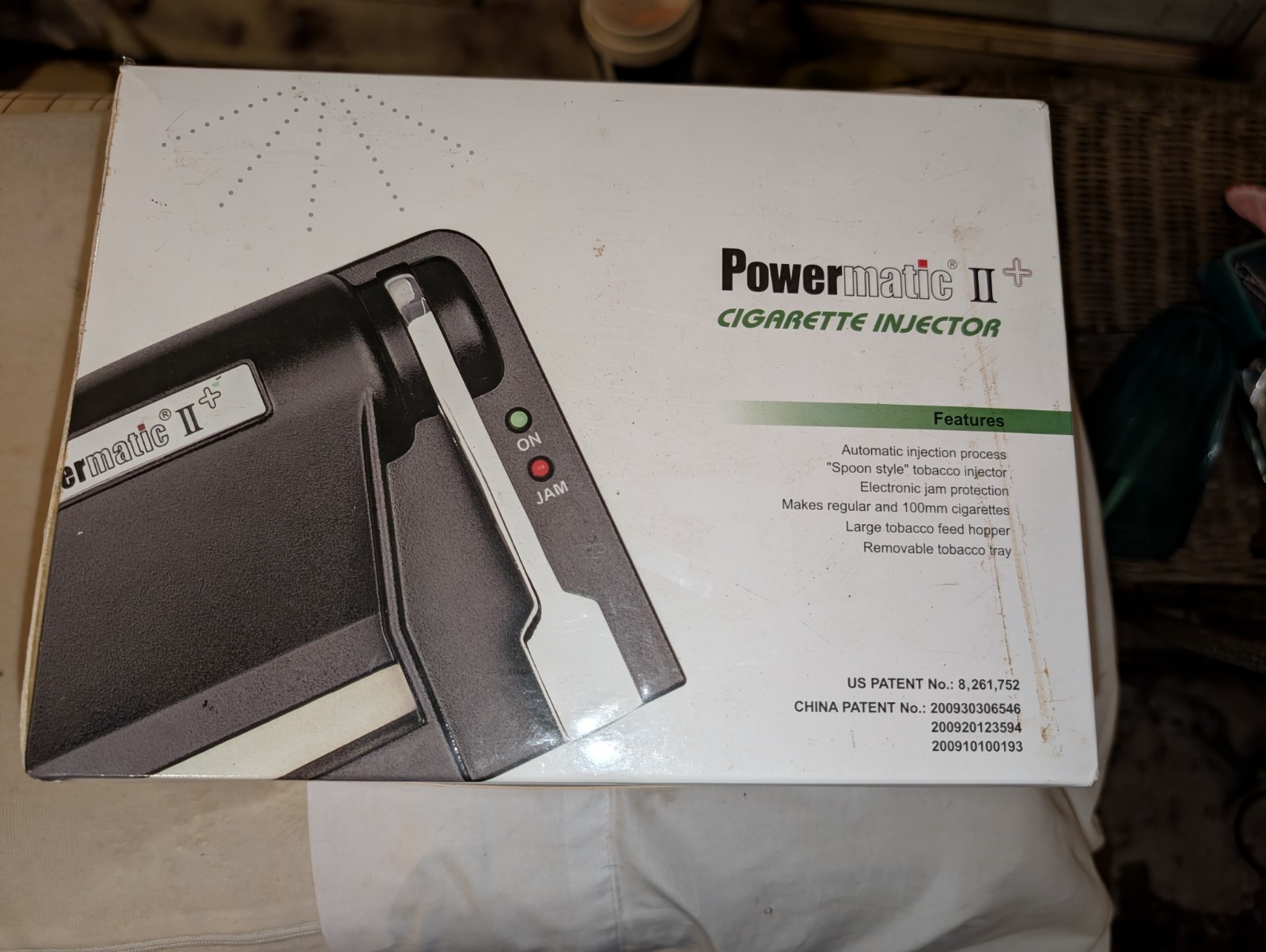 Powermatic II Plus Cigarette Injector Machine with Tube Cut Filter Tubes
