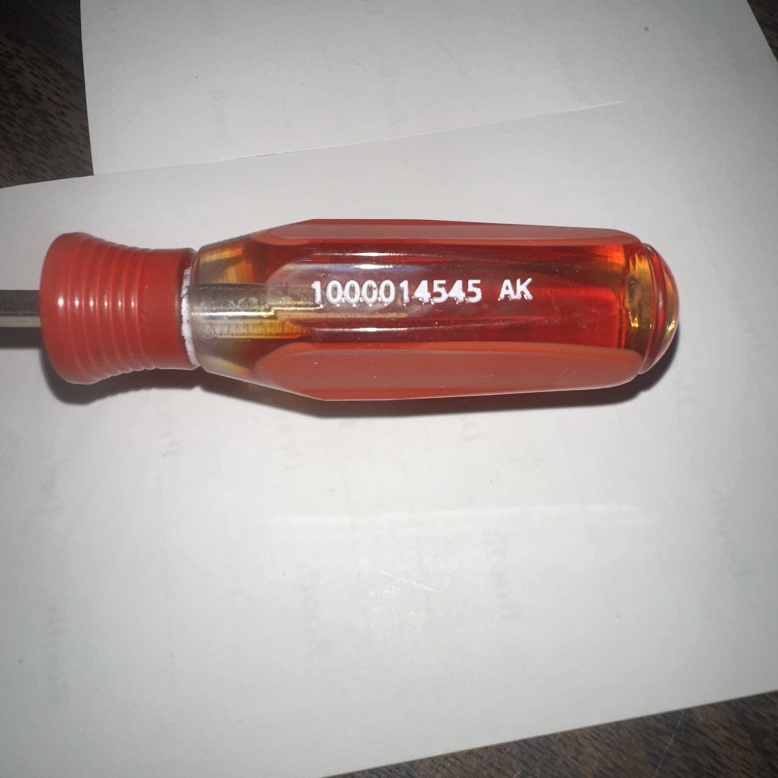 NOS Husky USA 1/8”x 4” Slotted Screwdriver 1000014545 Made In USA