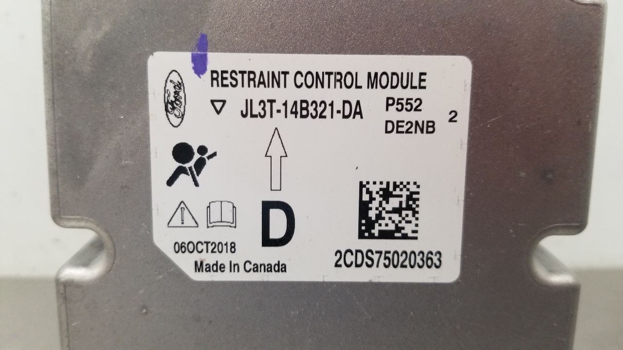 18 FORD F150 DIESEL ENGINE SRS CONTROL MODULE JL3T14B321DA