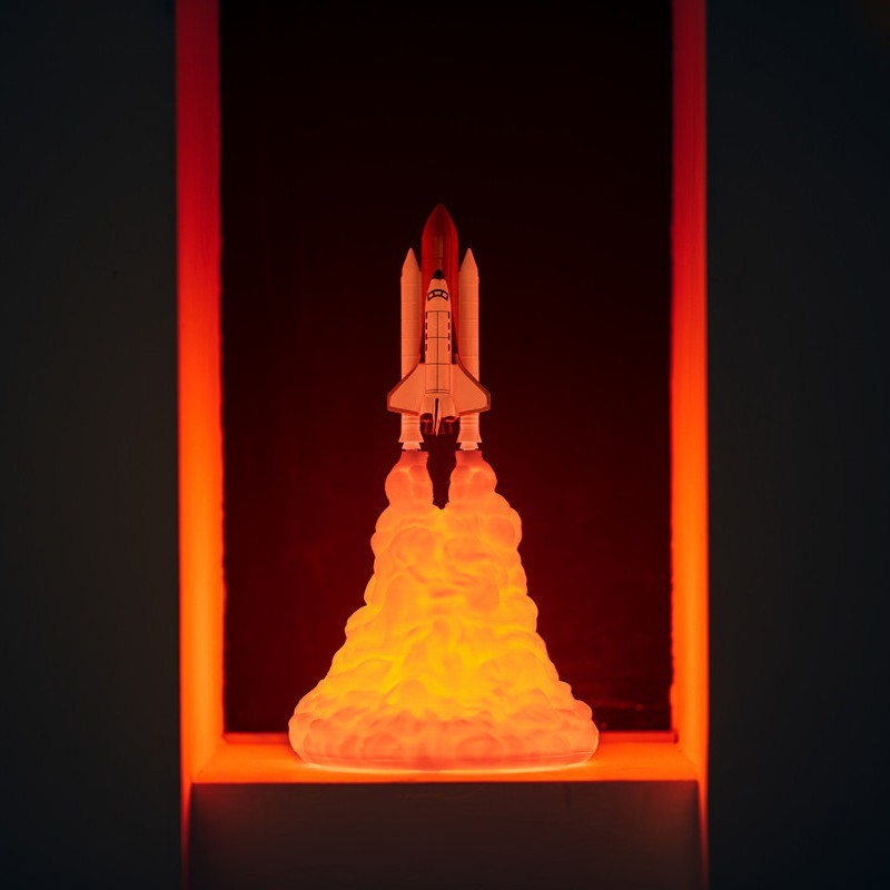 3D Printing PLA Rocket Night Light Creative Ornament Toy Birthday Present Boxed