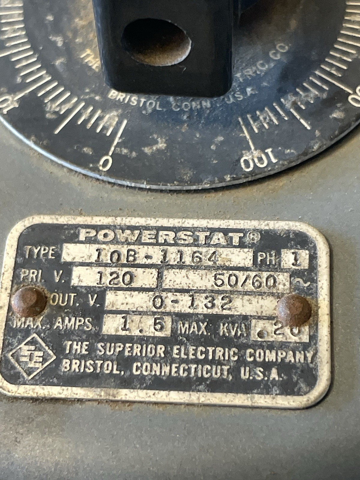 Powerstat/ SORVALL VariableAuto Transformer