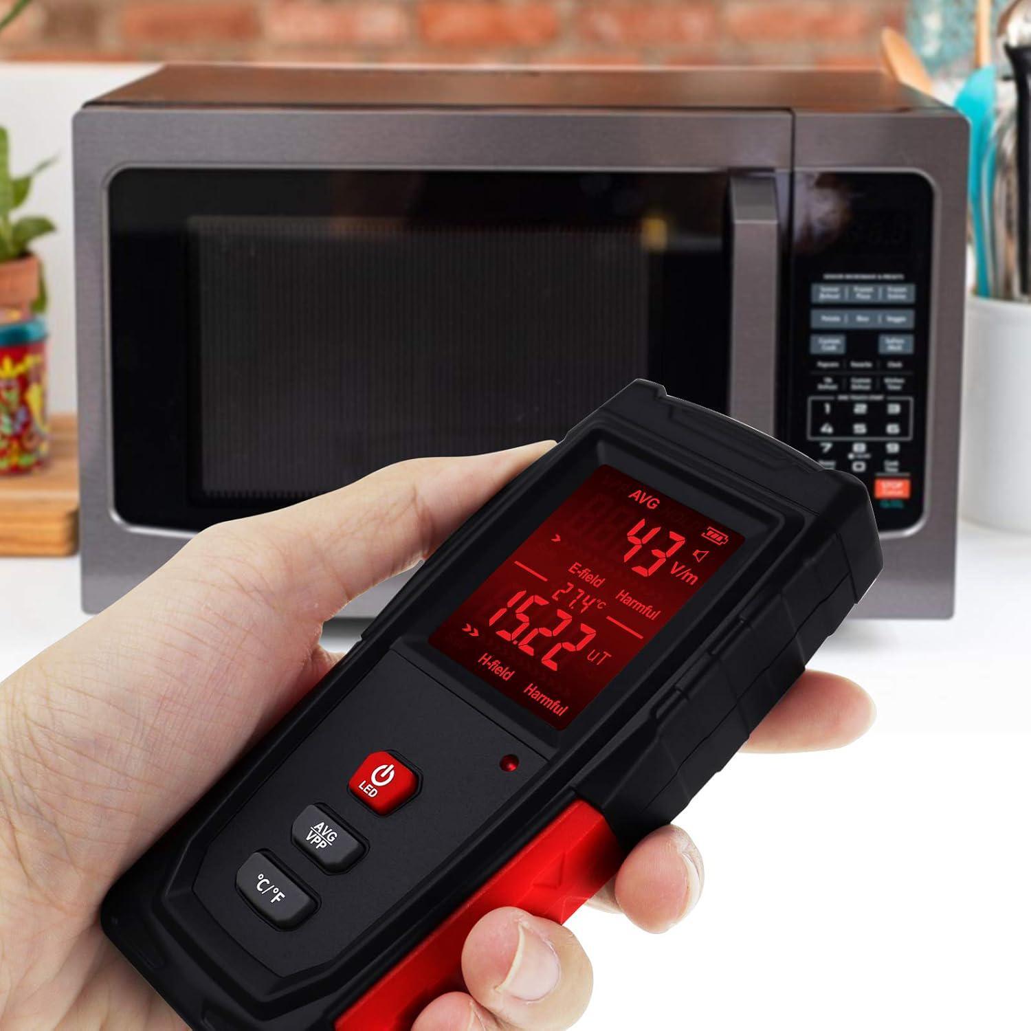 EMF Meter Digital Electromagnetic Field Radiation Detector With Sound Light EMF