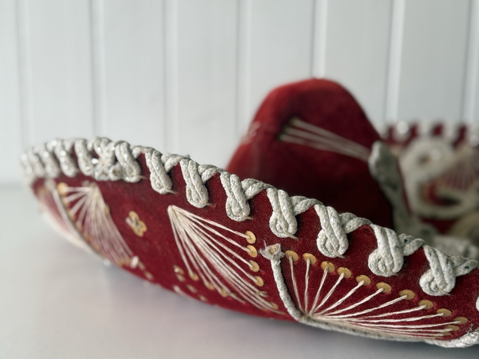 Vintage Sombrero Mexican / Chile Hat - Hand Made