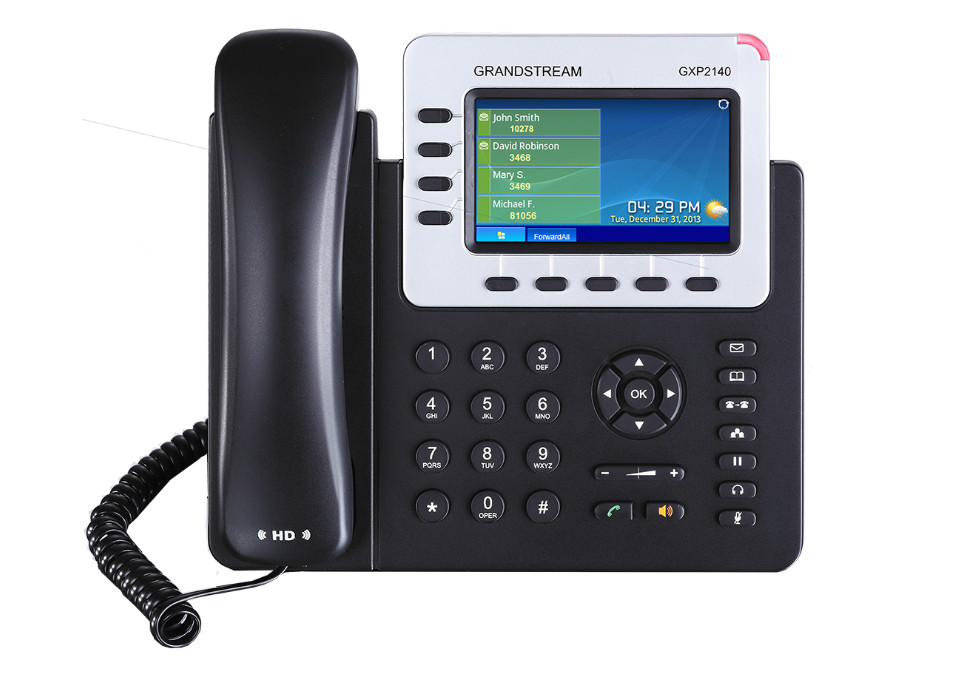 New in Box - LOT of 10 — Grandstream GXP2140 Enterprise IP Phone 4-Line HD VoIP