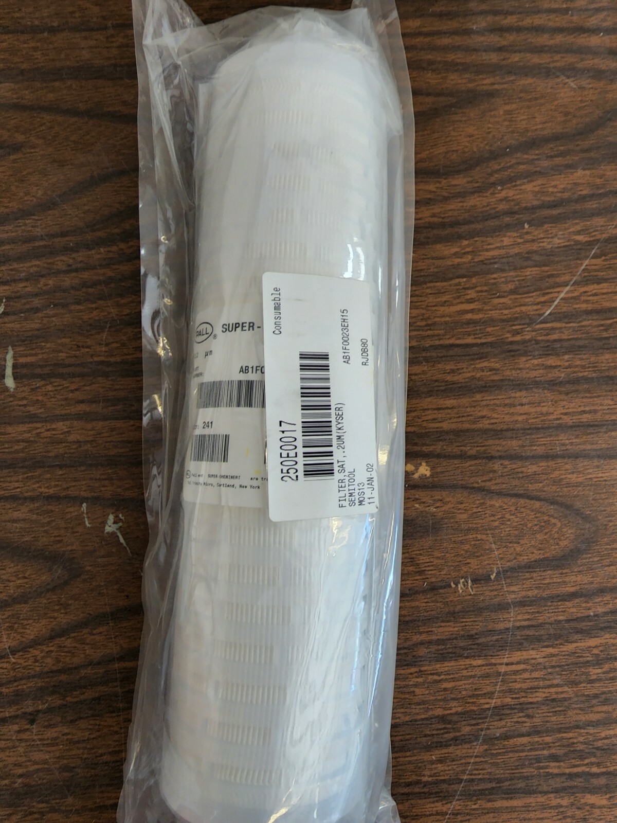 PALL FLUORODYNE  FILTER AB1F0023EH15 Super-Cheminert filter