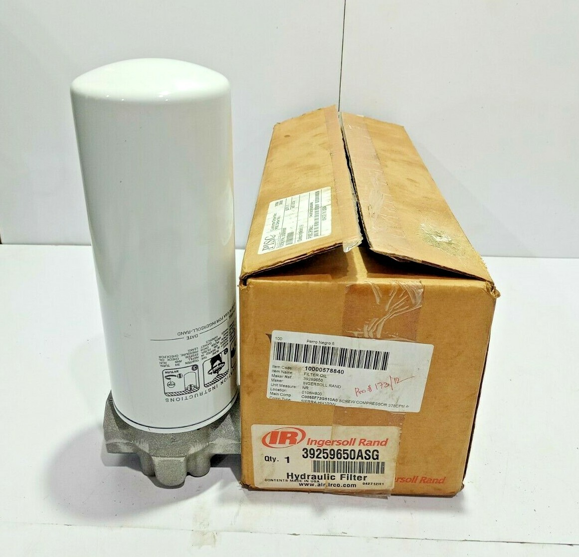 Ingersoll Rand 39259650ASG Hydraulic Filter 39259650 Oil Filter