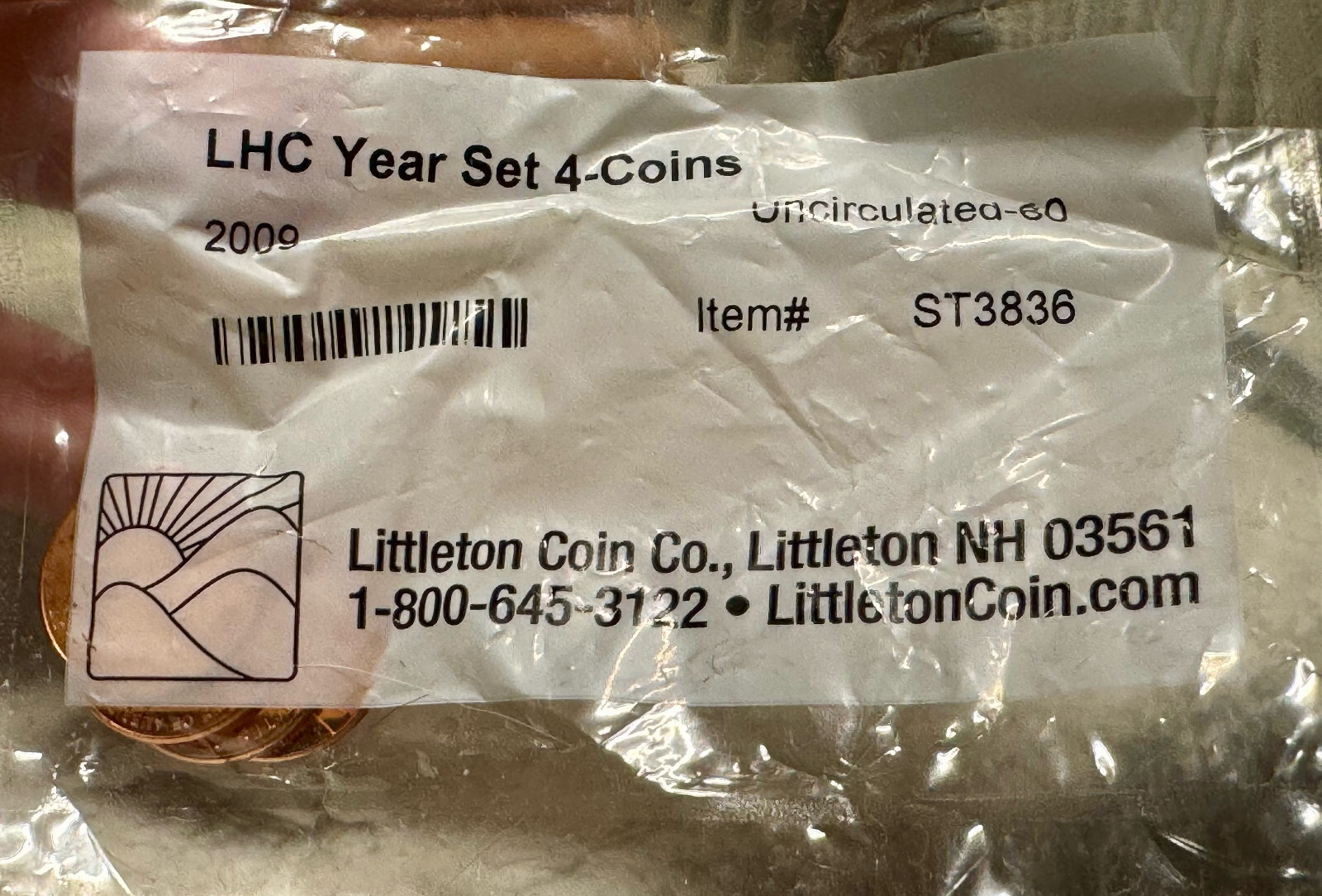 Littleton Coin Co. USA 4x 1 Cent 2009 LHC Uncirculated Set